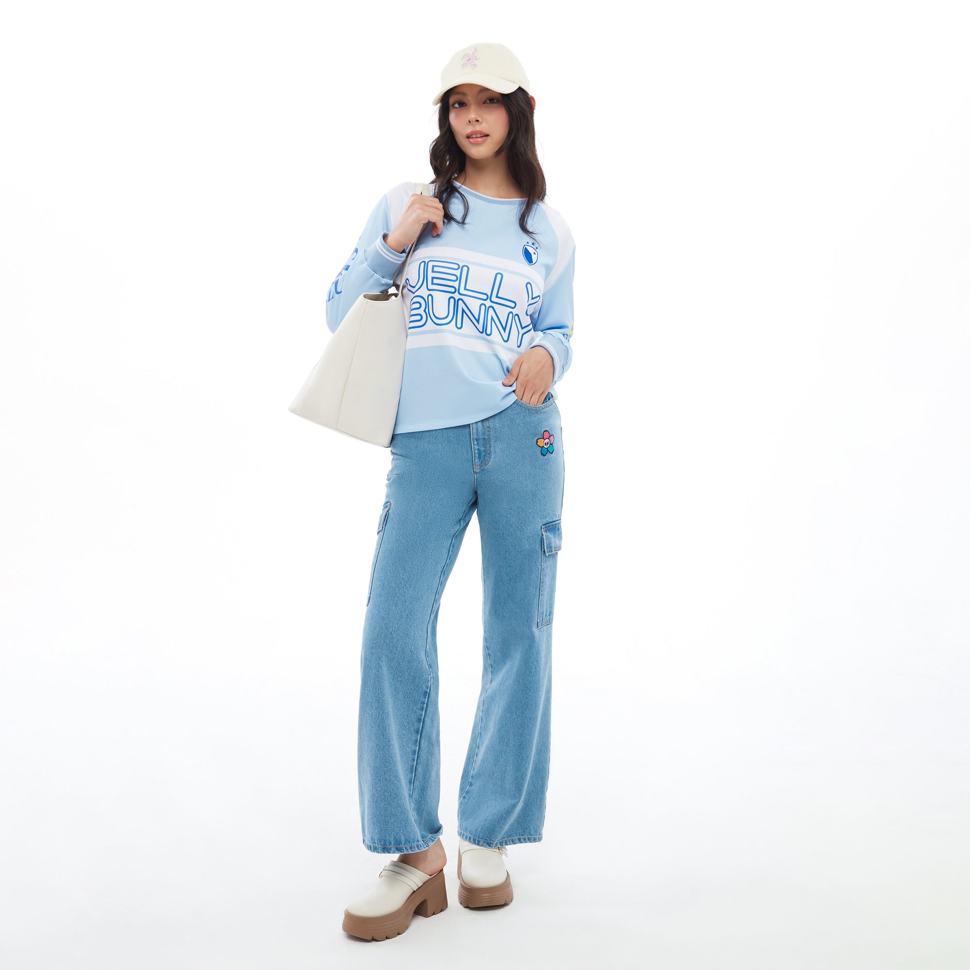 เสื้อพลูโอเวอร์พิมพ์ลาย Blue