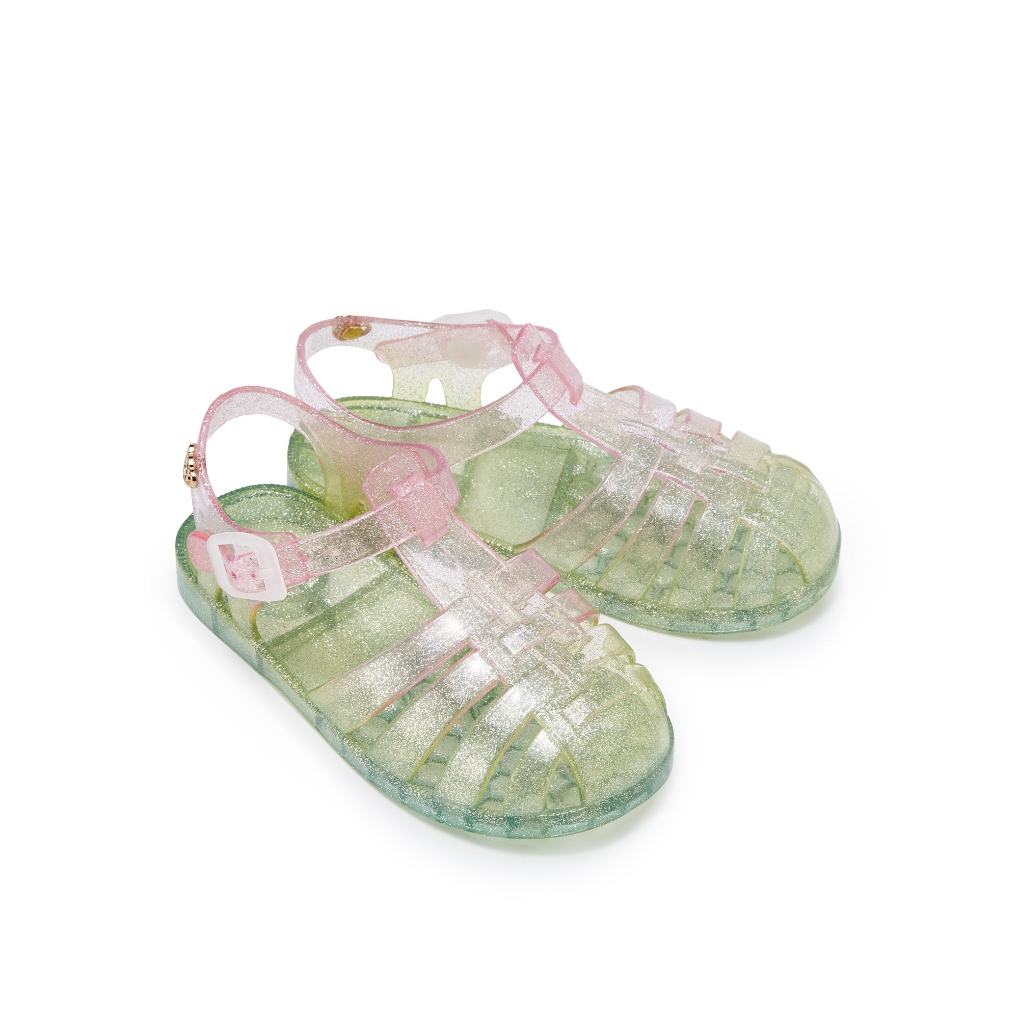 Mini Nasia Plain Flat Sandals For Girls Multi Color