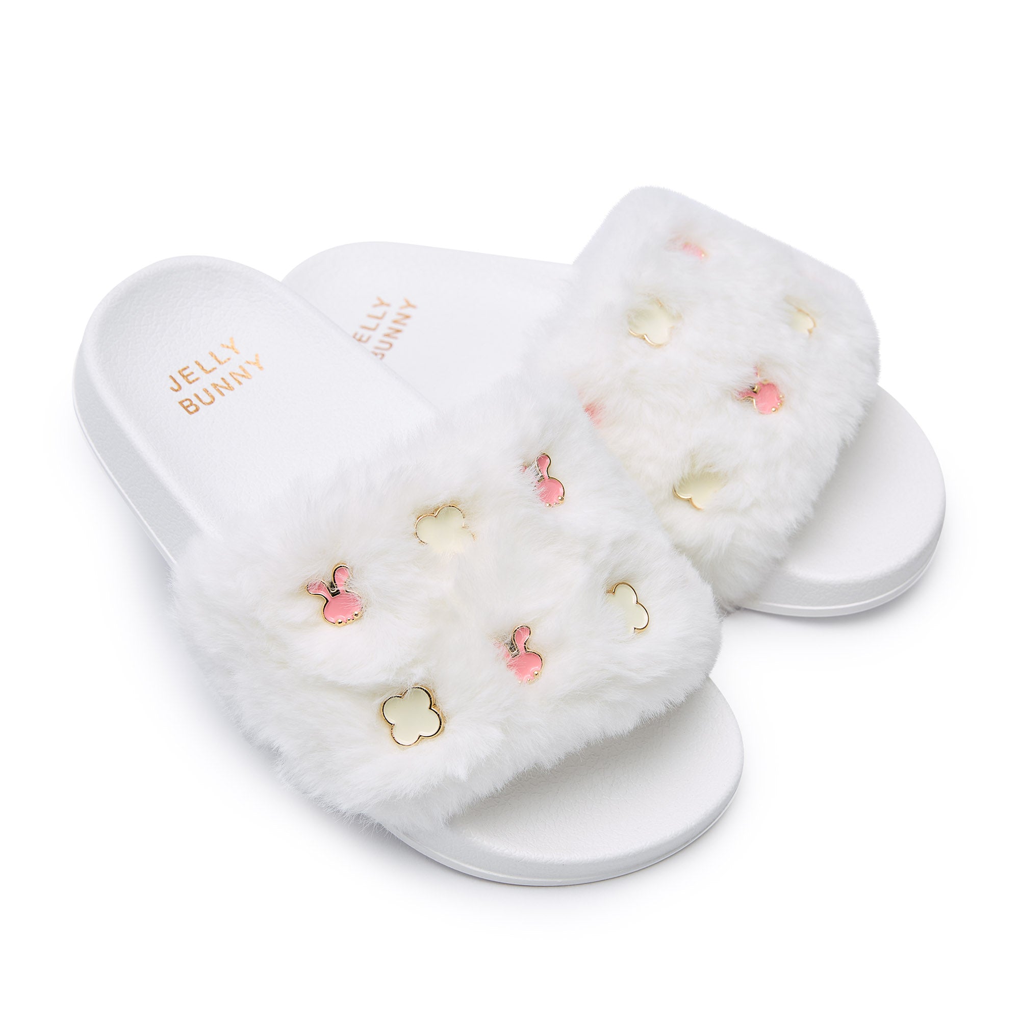 รองเท้าแตะสำหรับเด็กผู้หญิง Mini Slide Fur Daba