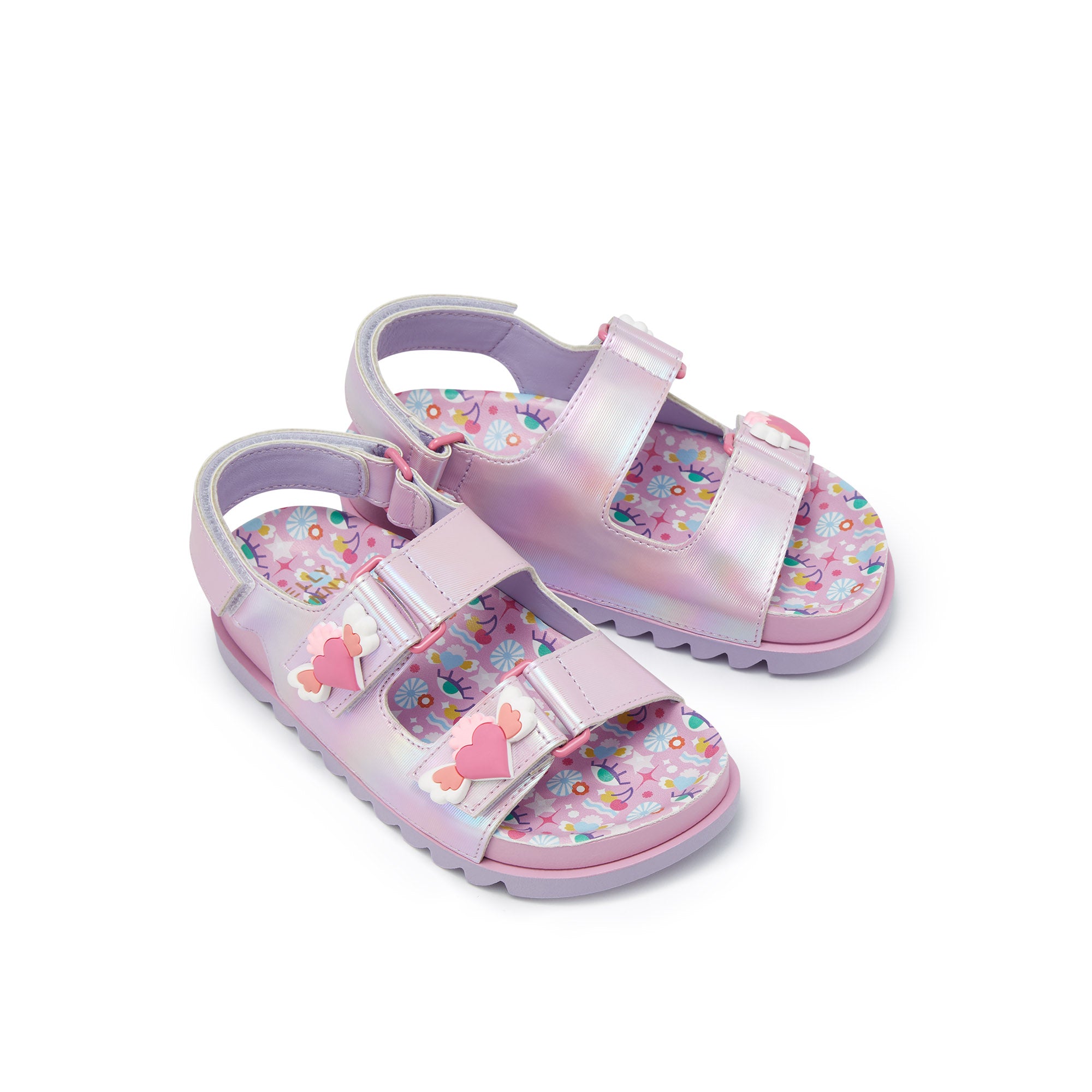 Mini Sporty Gizmo Flat Sandals For Girls Multi Color