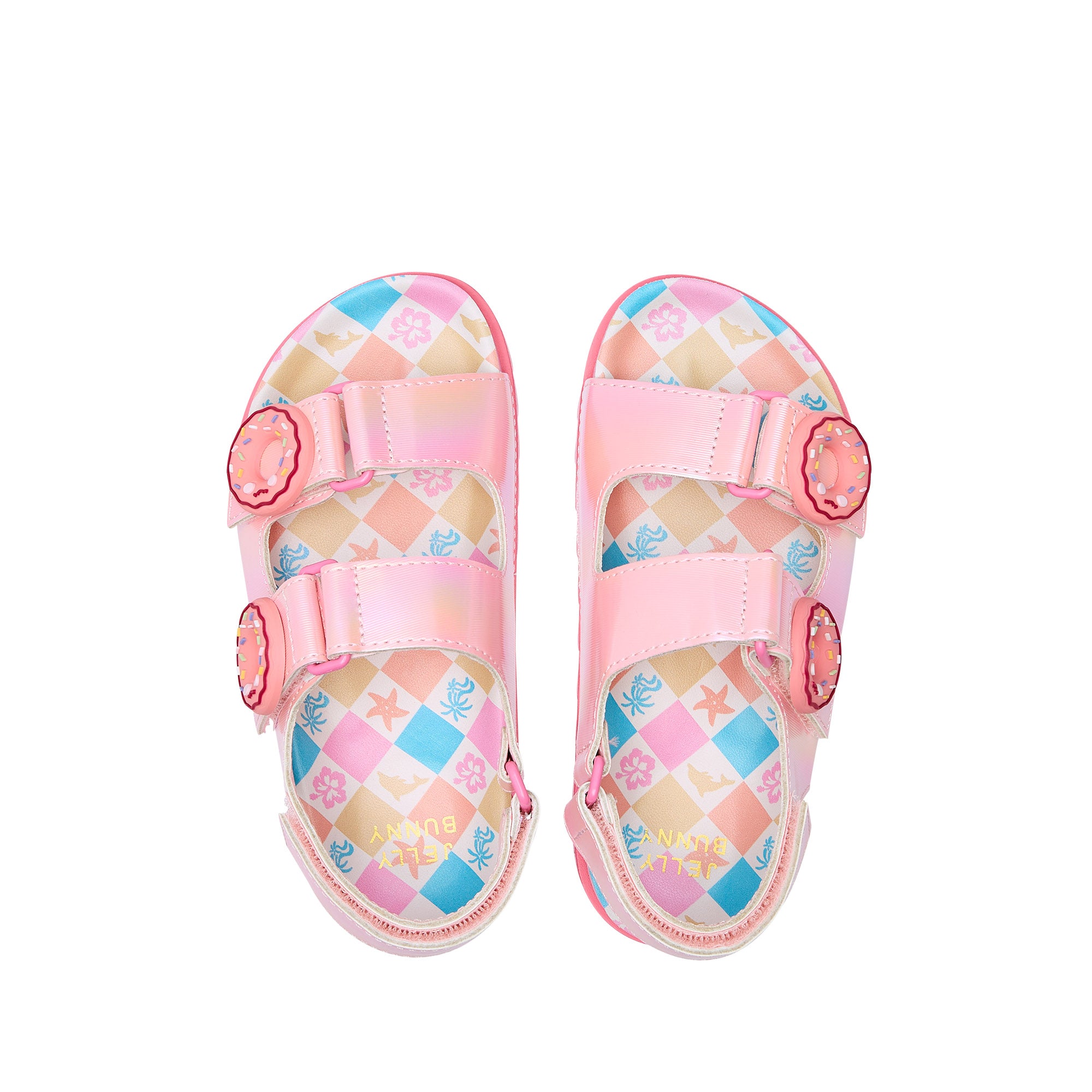 รองเท้าแตะแพลตฟอร์มสำหรับเด็กผู้หญิง Mini Sport Robin Pink