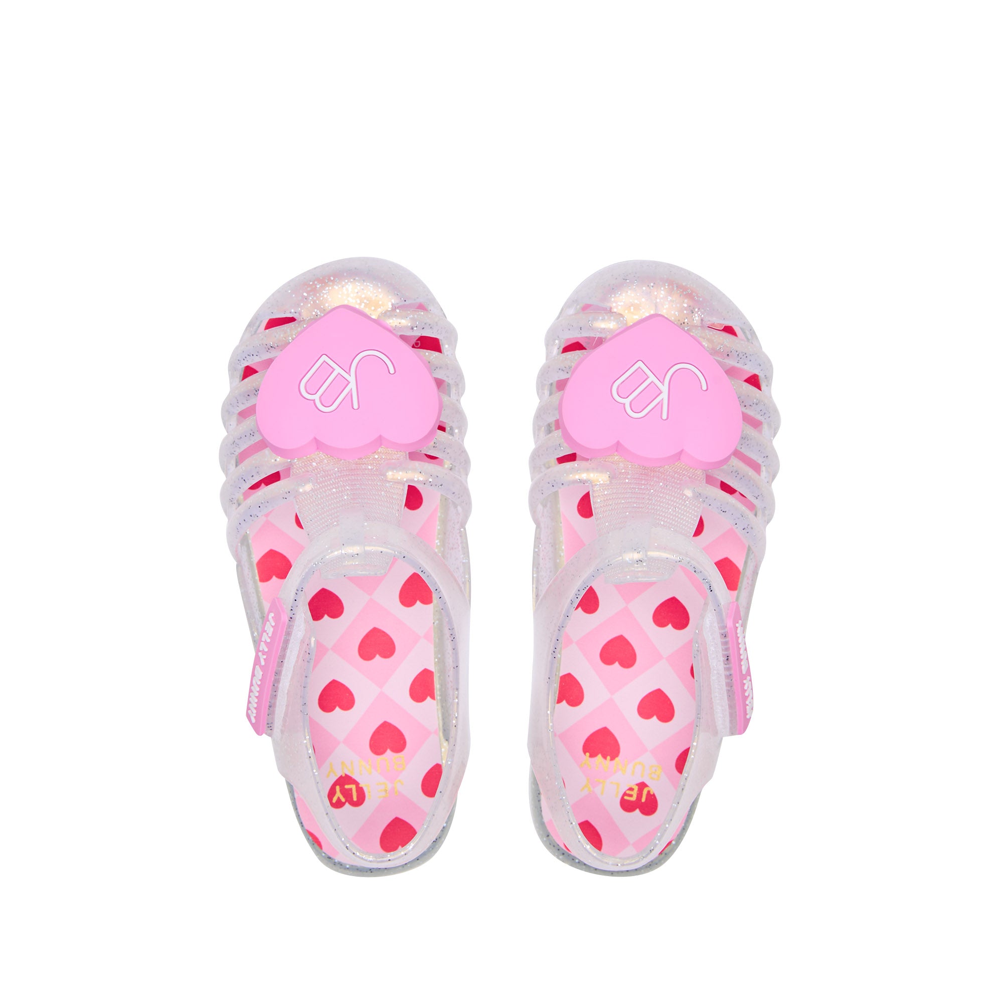 รองเท้า Unicorn Love Heart สำหรับเด็กผู้หญิง White