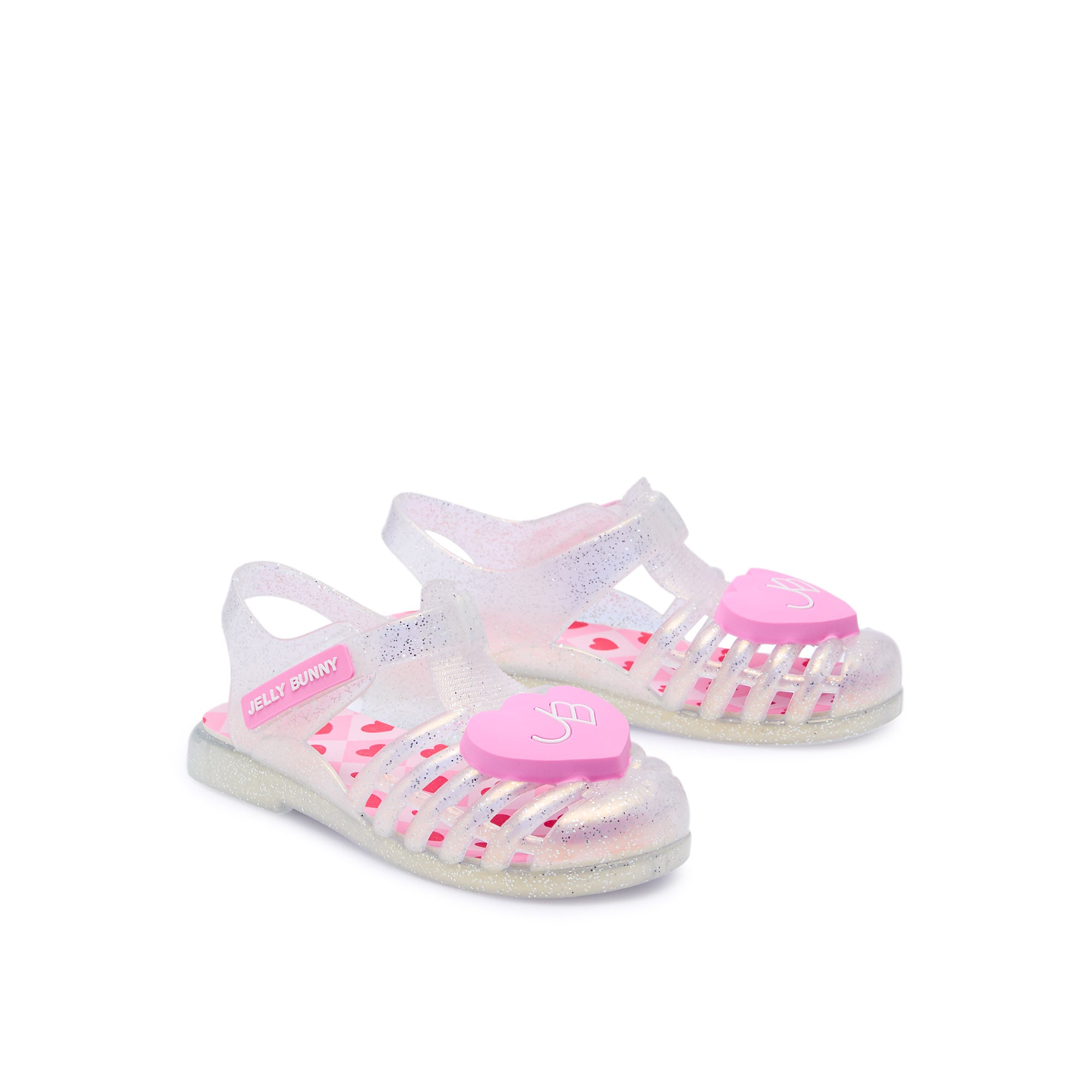 Unicorn Love Heart For Mini Girls Sandals White
