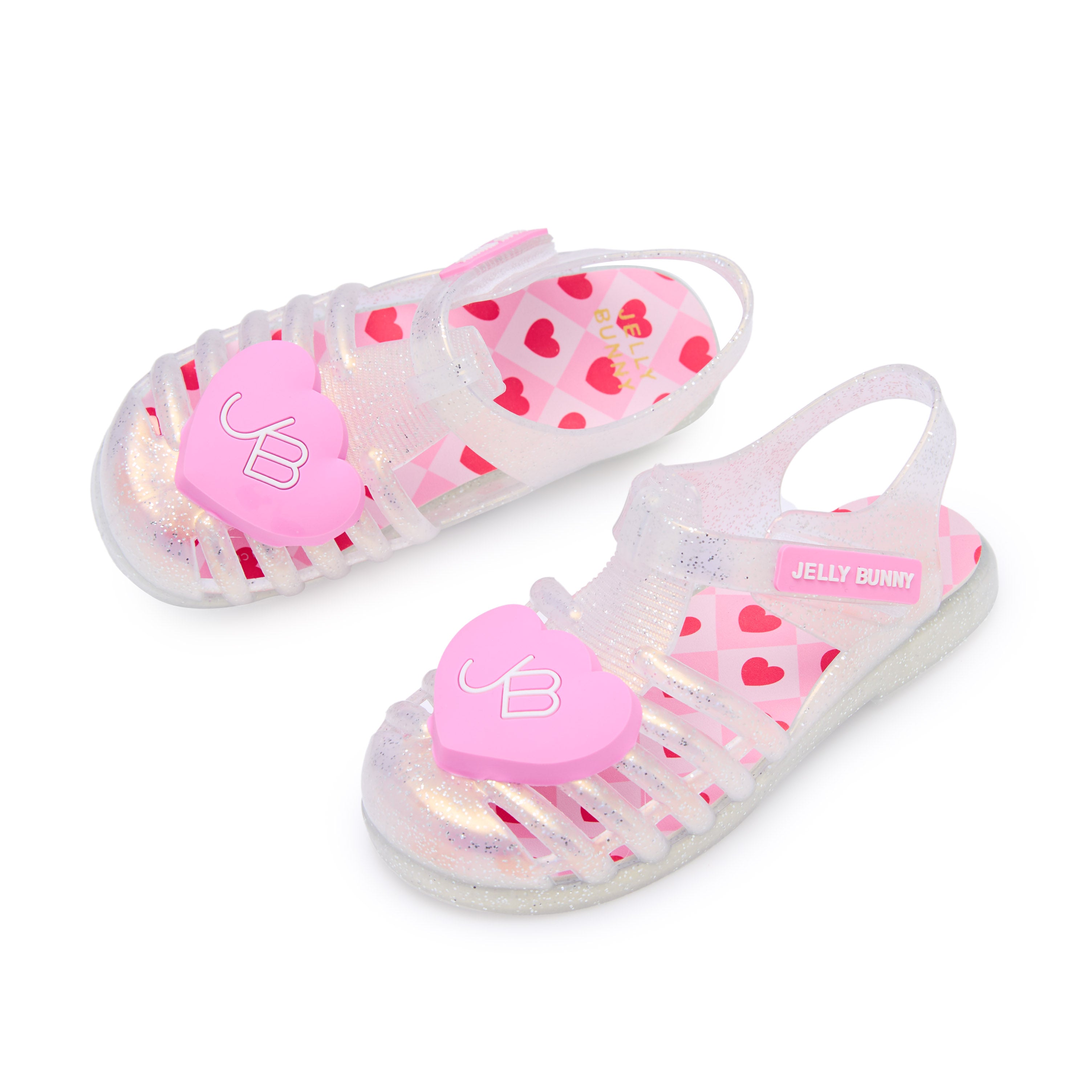 รองเท้า Unicorn Love Heart สำหรับเด็กผู้หญิง White