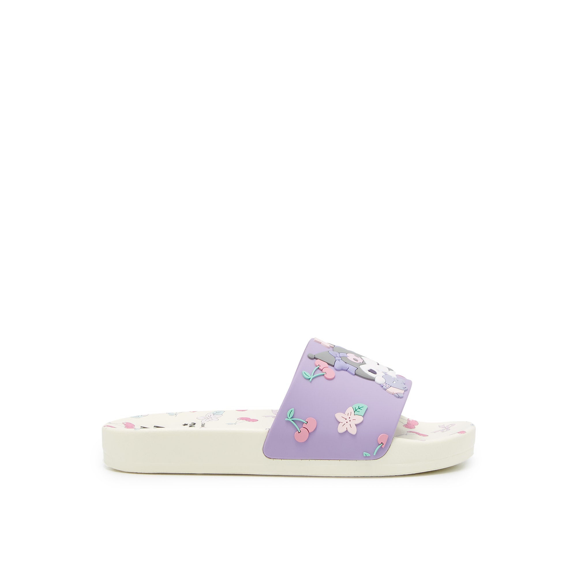 Mini Slide Kimiko Sandals For Girls Purple