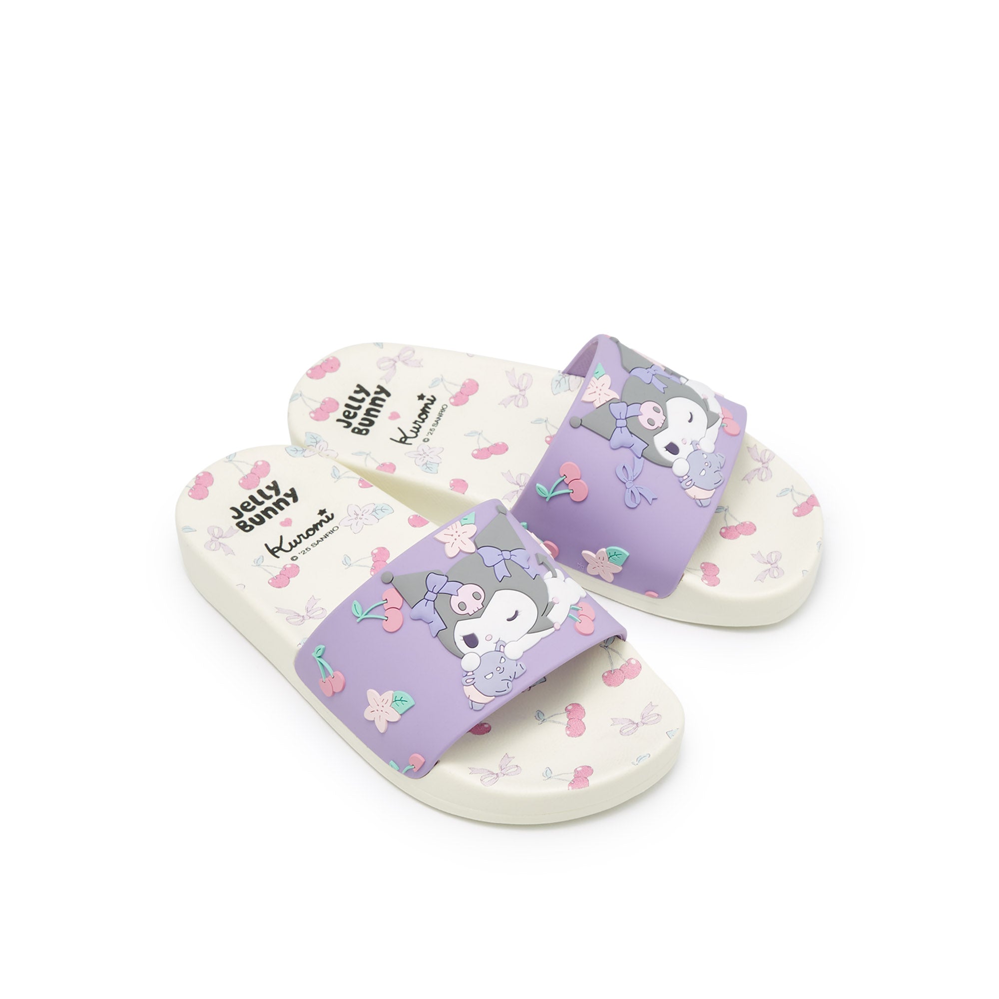 Mini Slide Kimiko Sandals For Girls Purple