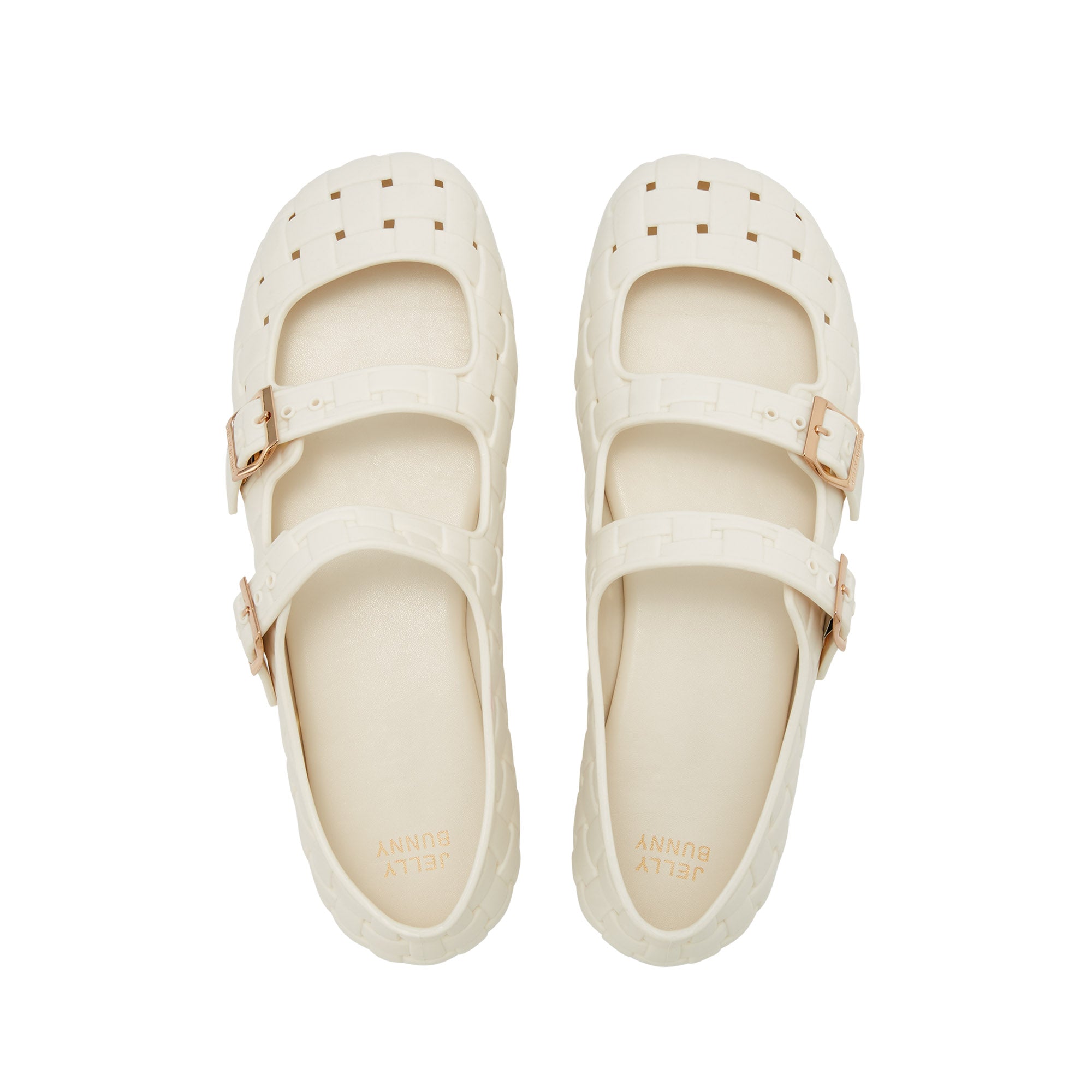 Nevena Flat Mary-Janes Off-White