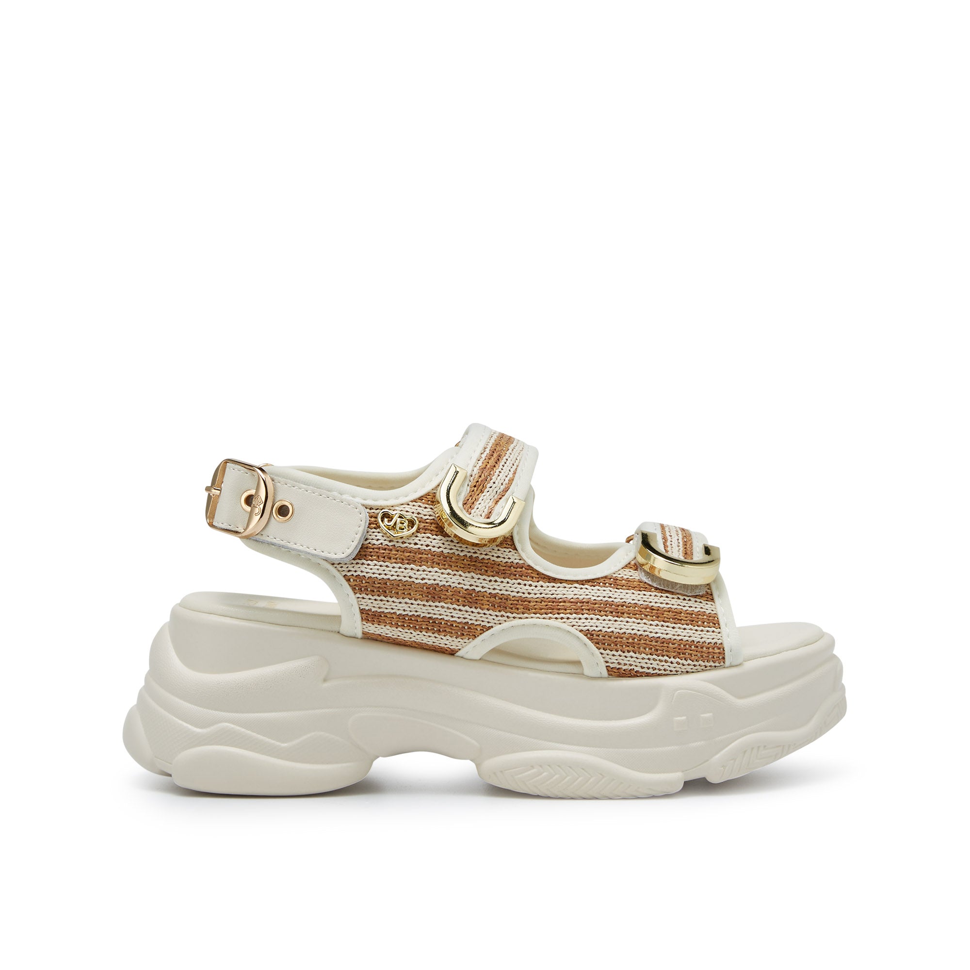 Picotee Fudge Platform Sandals Brown