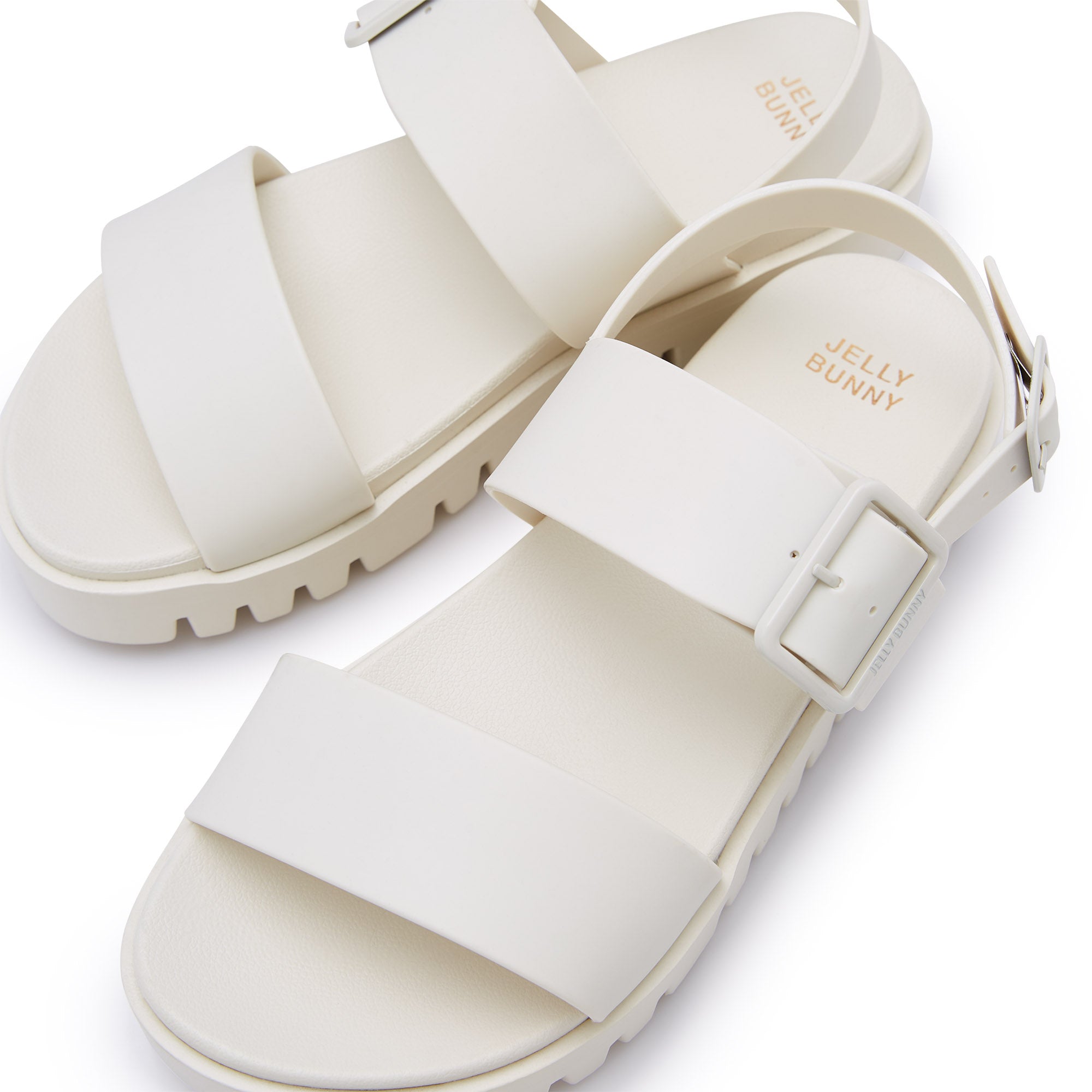 Funda Flat Sandals Ivory