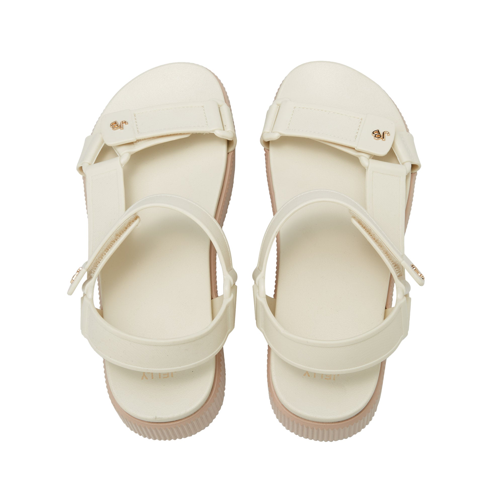 Zorica Platform Sandals White