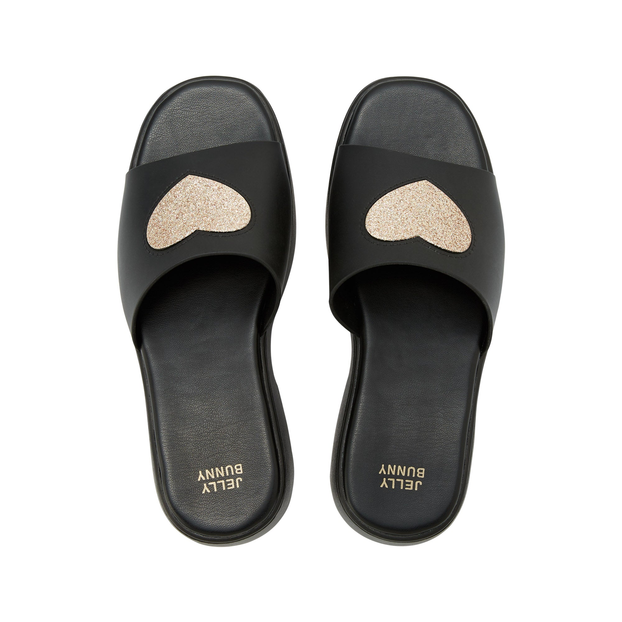 รองเท้าแตะส้นตึก Dila Black