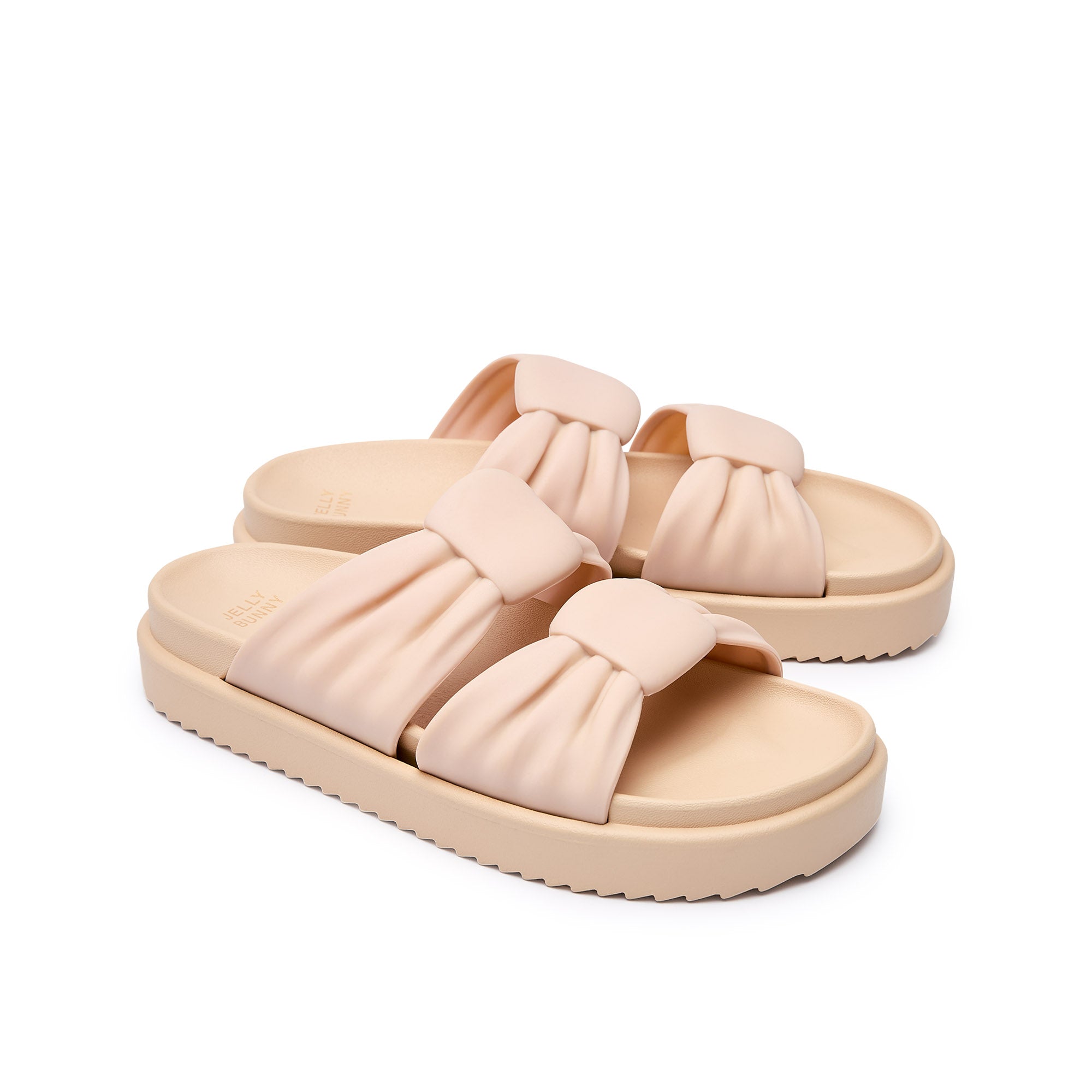 Nisa Bow Sandals Beige