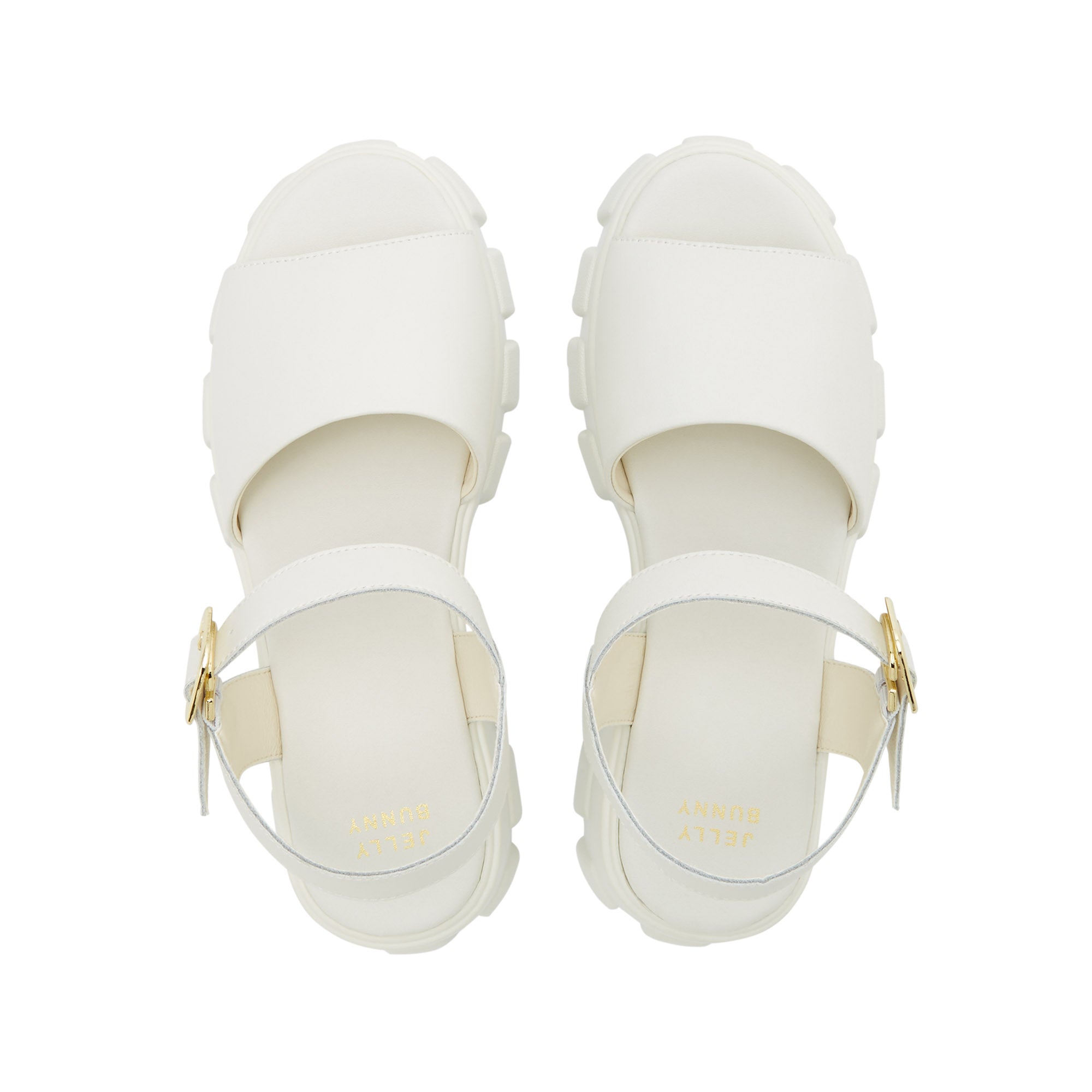 Aviva Platform Sandals Ivory