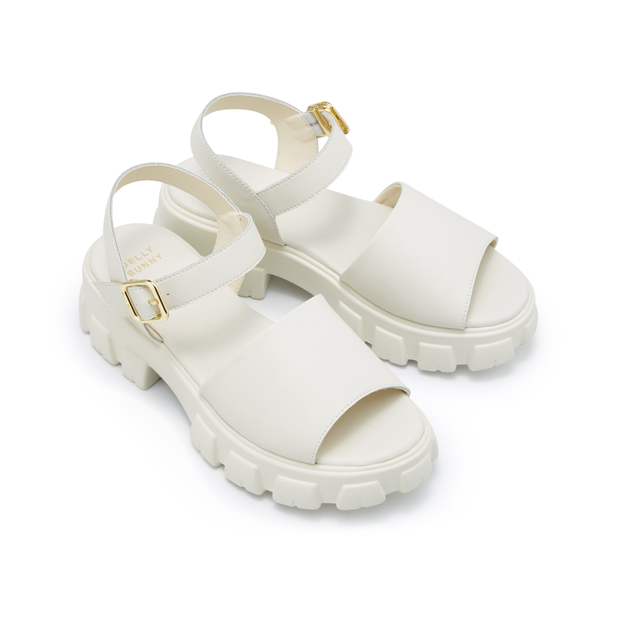 Aviva Platform Sandals Ivory