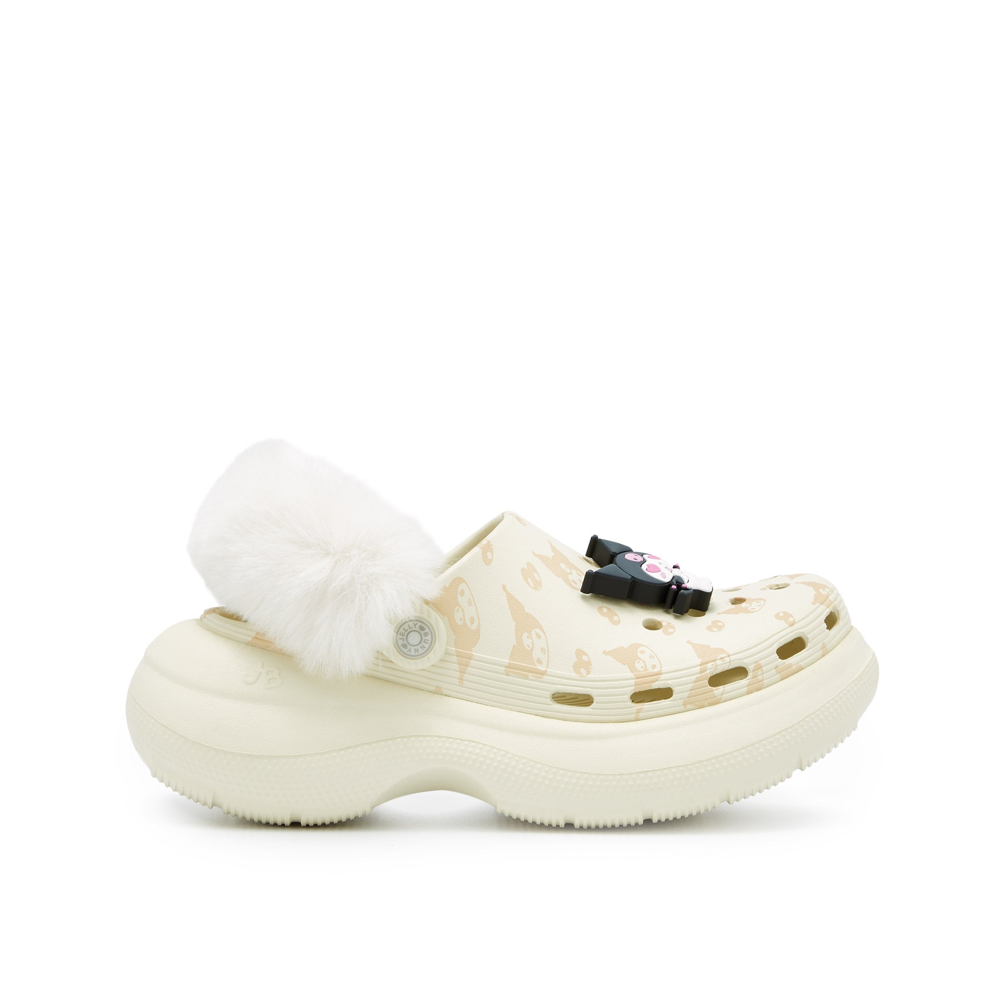 Craze Kanako Platform Flats Ivory