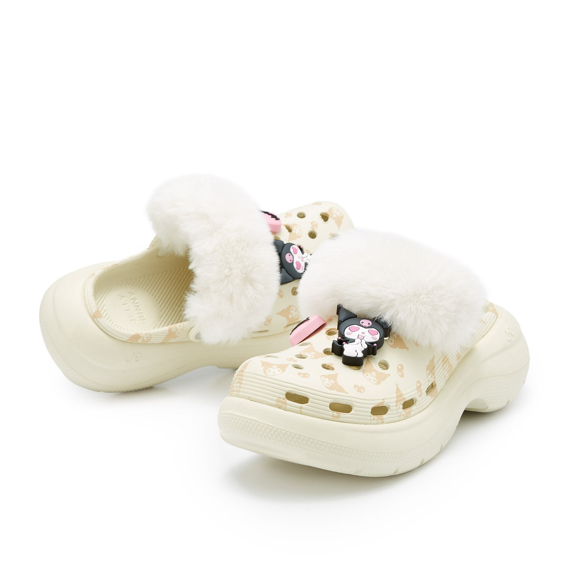 Craze Kanako Platform Flats Ivory