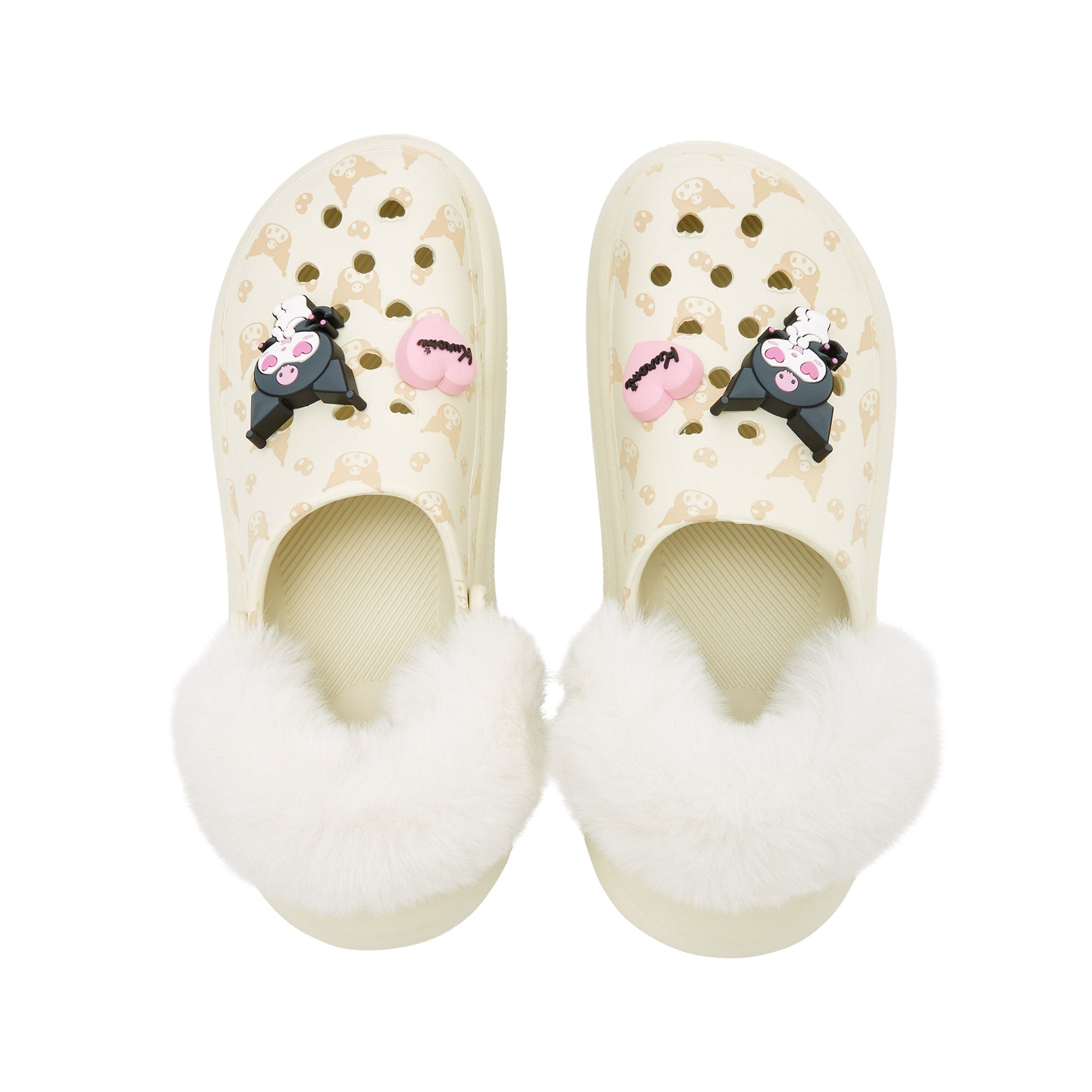 Craze Kanako Platform Flats Ivory