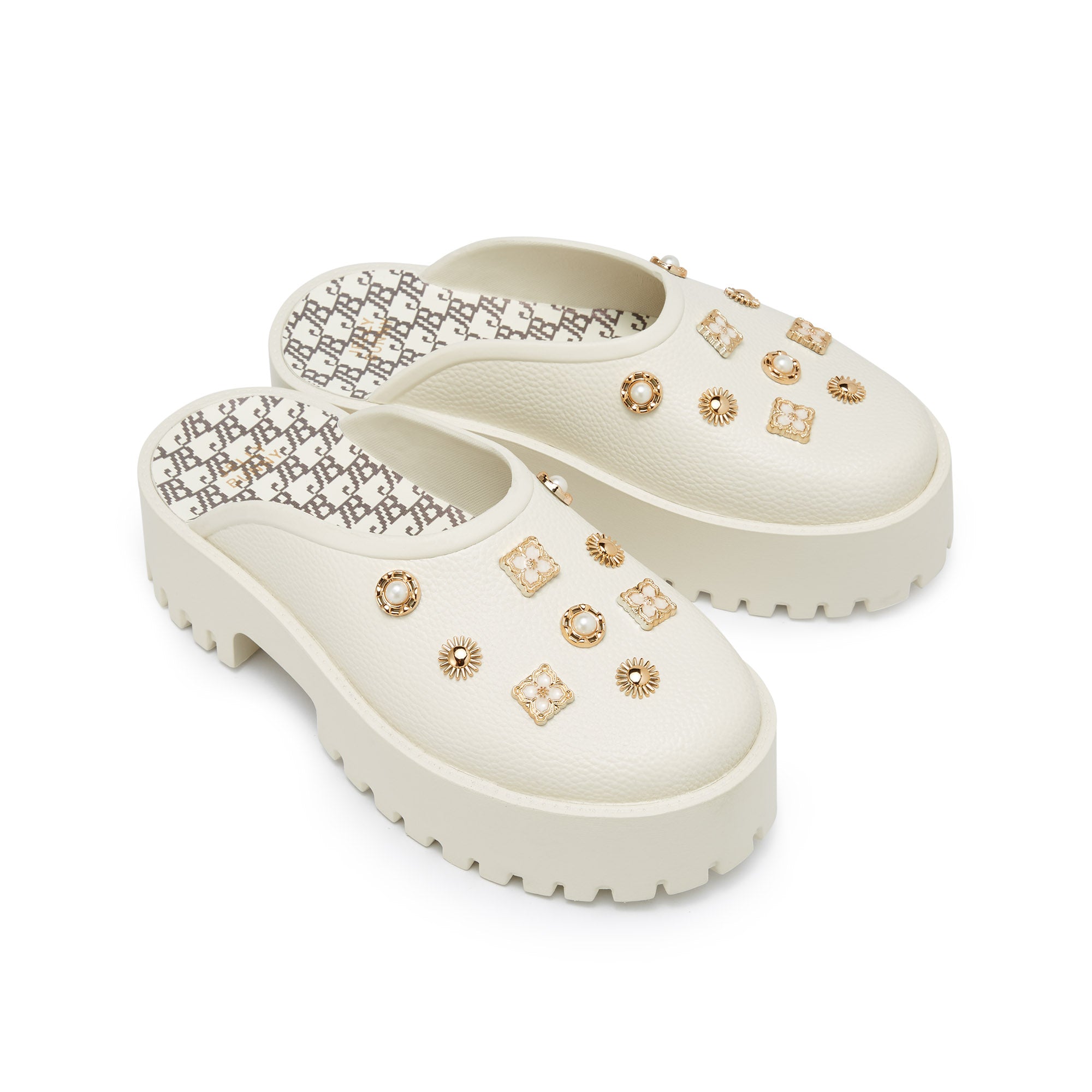 รองเท้าแตะแพลตฟอร์ม Clara Adhara Ivory