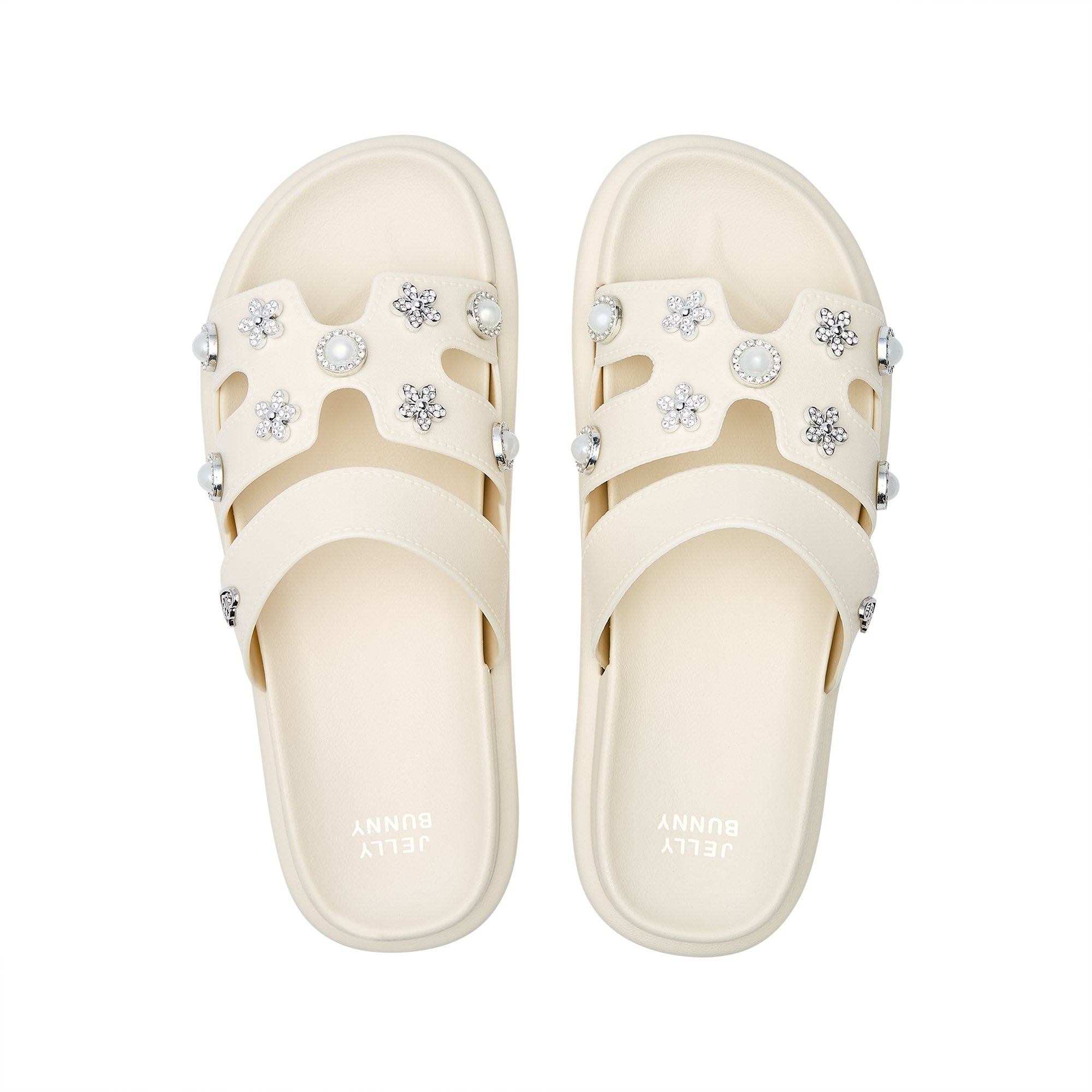 รองเท้าแตะ Melek Flower Ivory