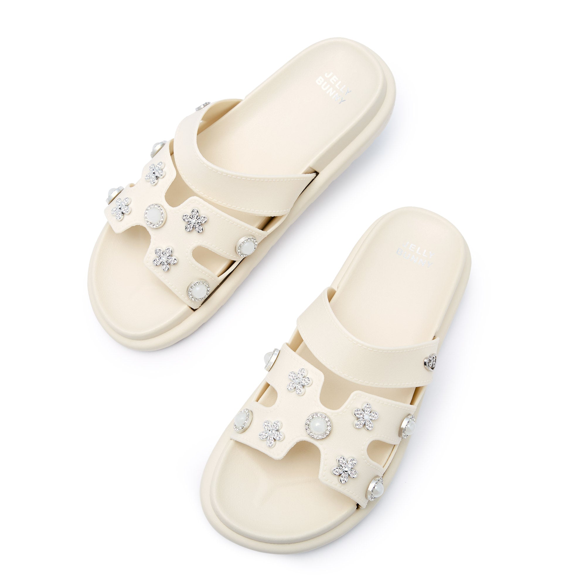 รองเท้าแตะ Melek Flower Ivory
