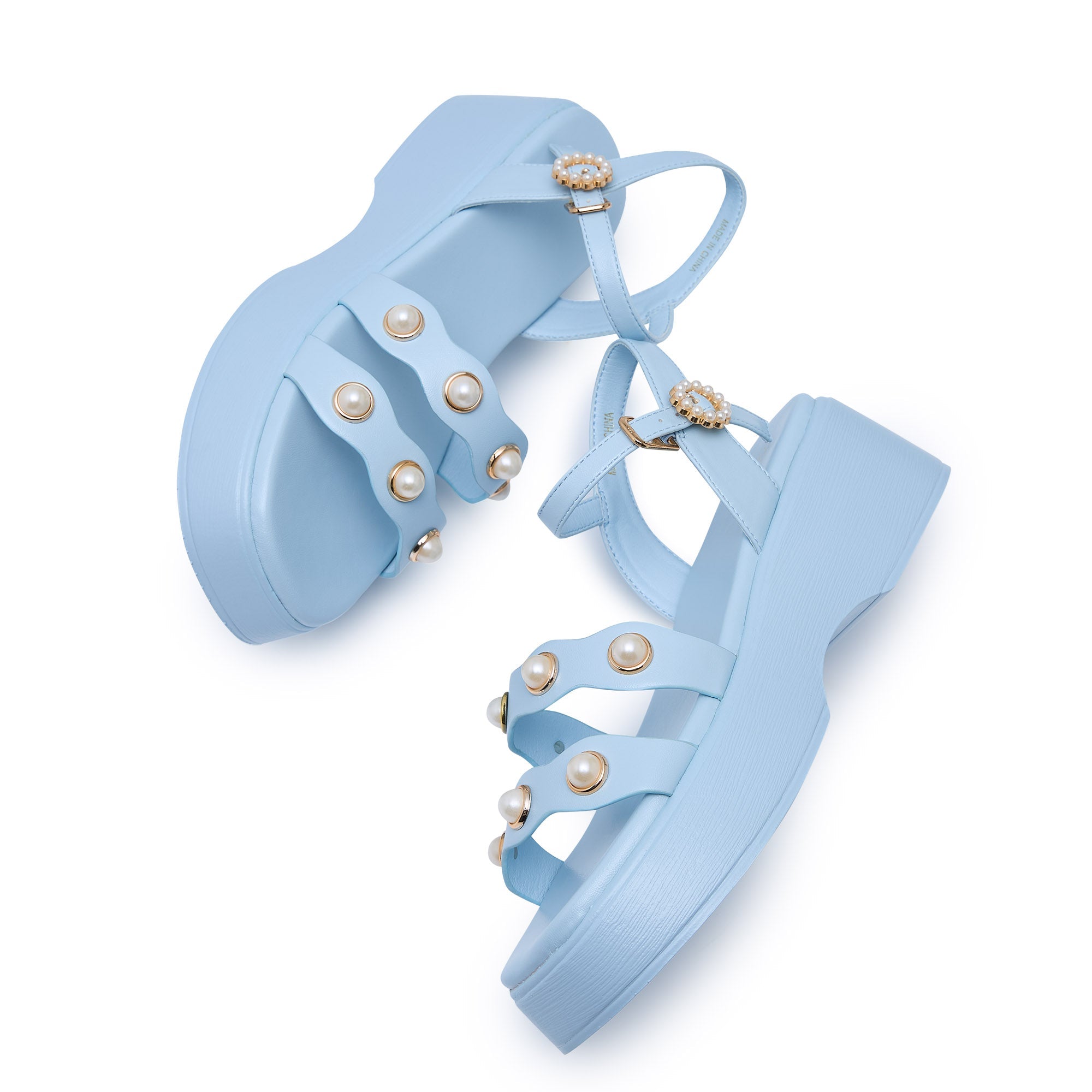 รองเท้าแพลตฟอร์ม Xenia Light Blue