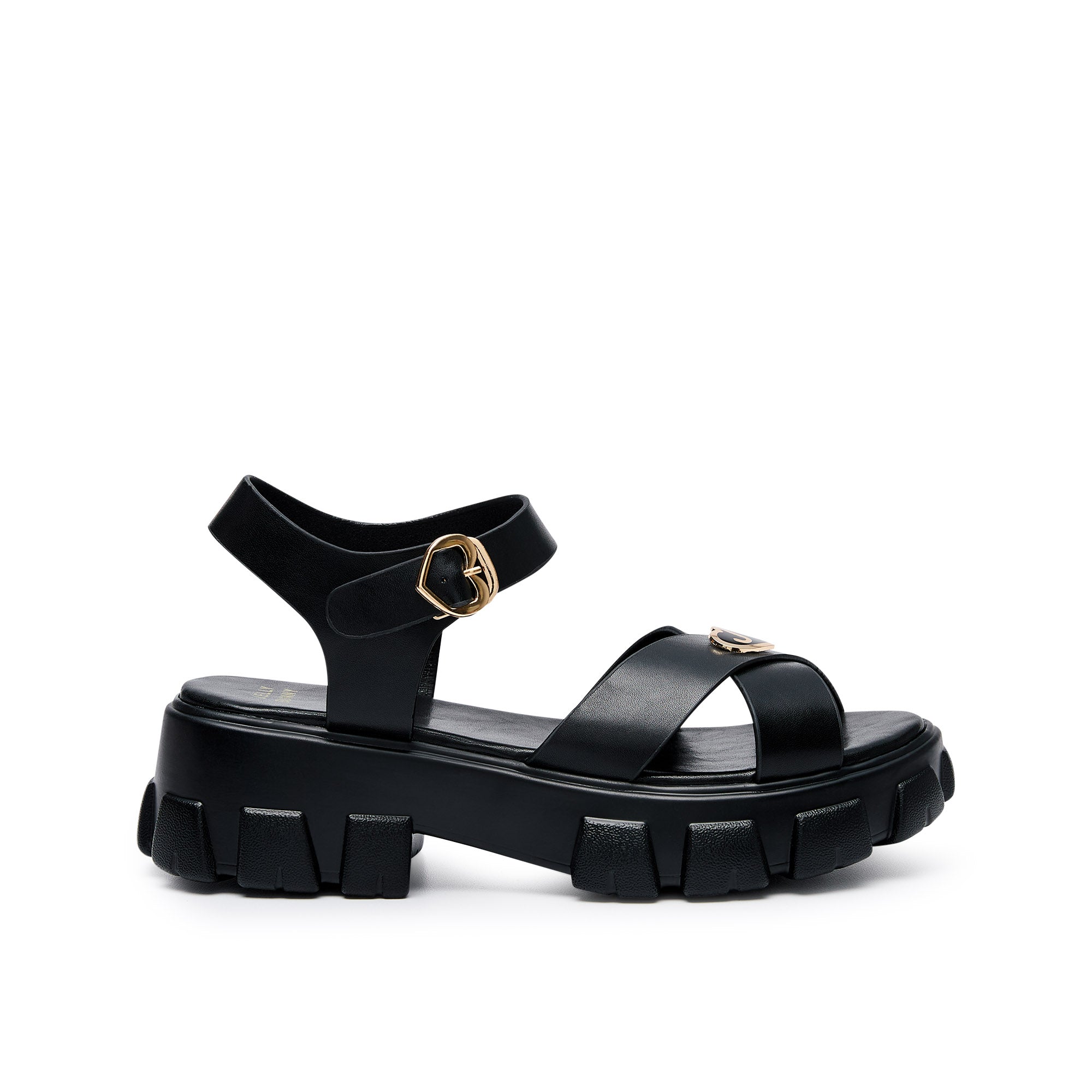 Maggie Asel Platform Sandals Black