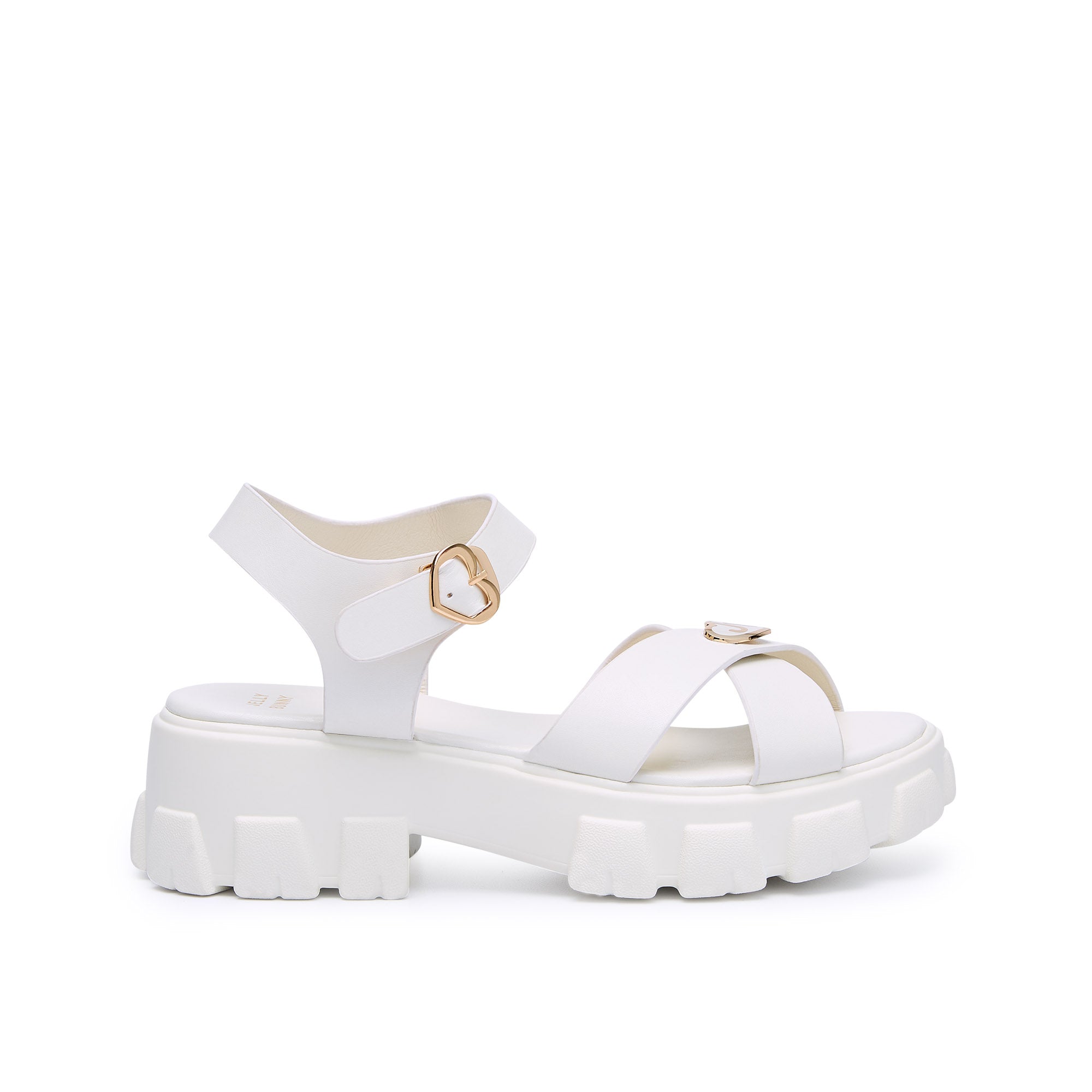 Maggie Asel Platform Sandals Ivory