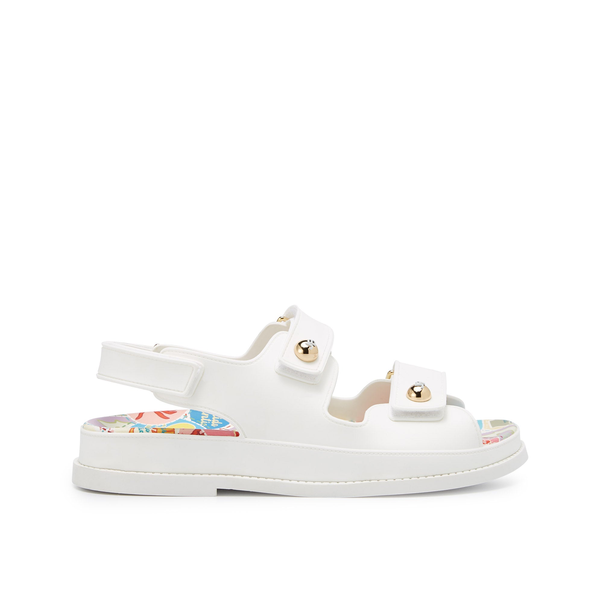 Nicole Vaida Platform Sandals White