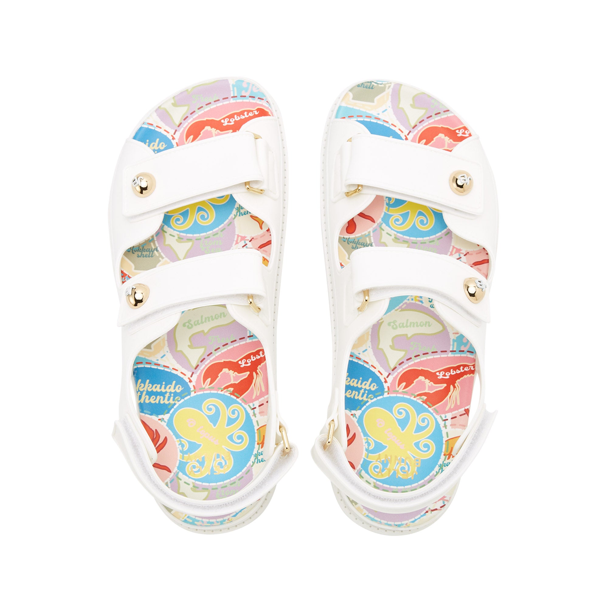 Nicole Vaida Platform Sandals White