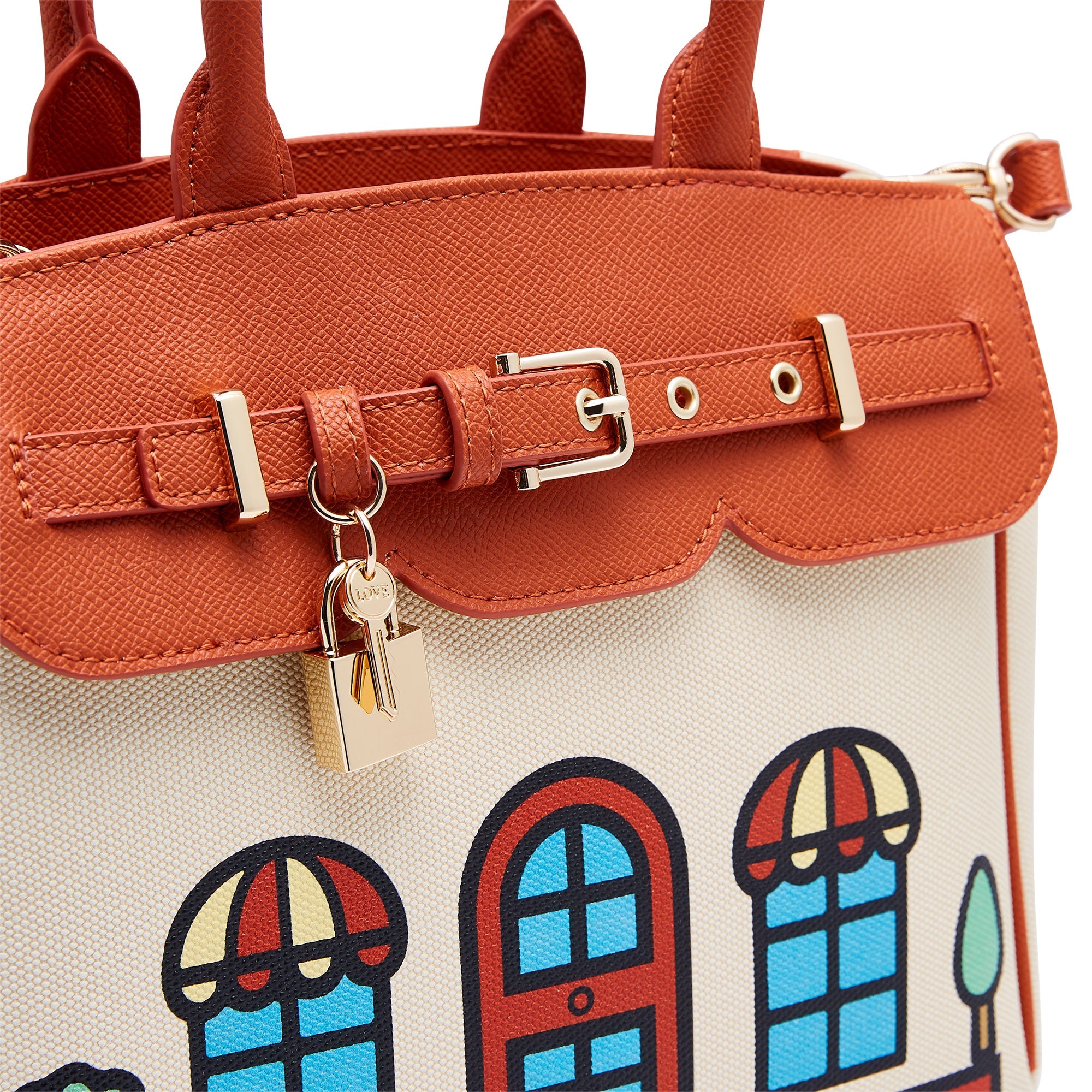 La Casa Top Handle Bag Brown