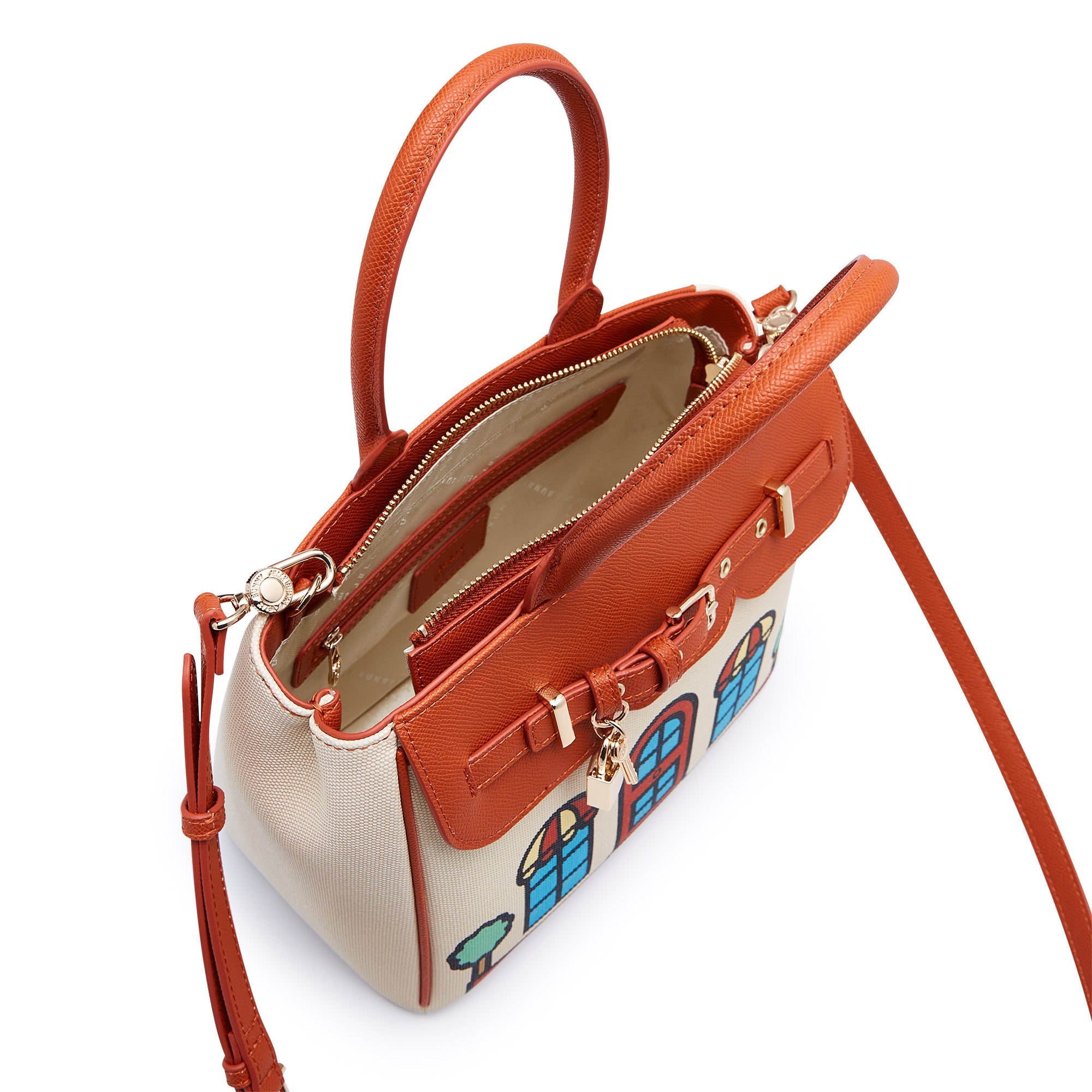 La Casa Top Handle Bag Brown