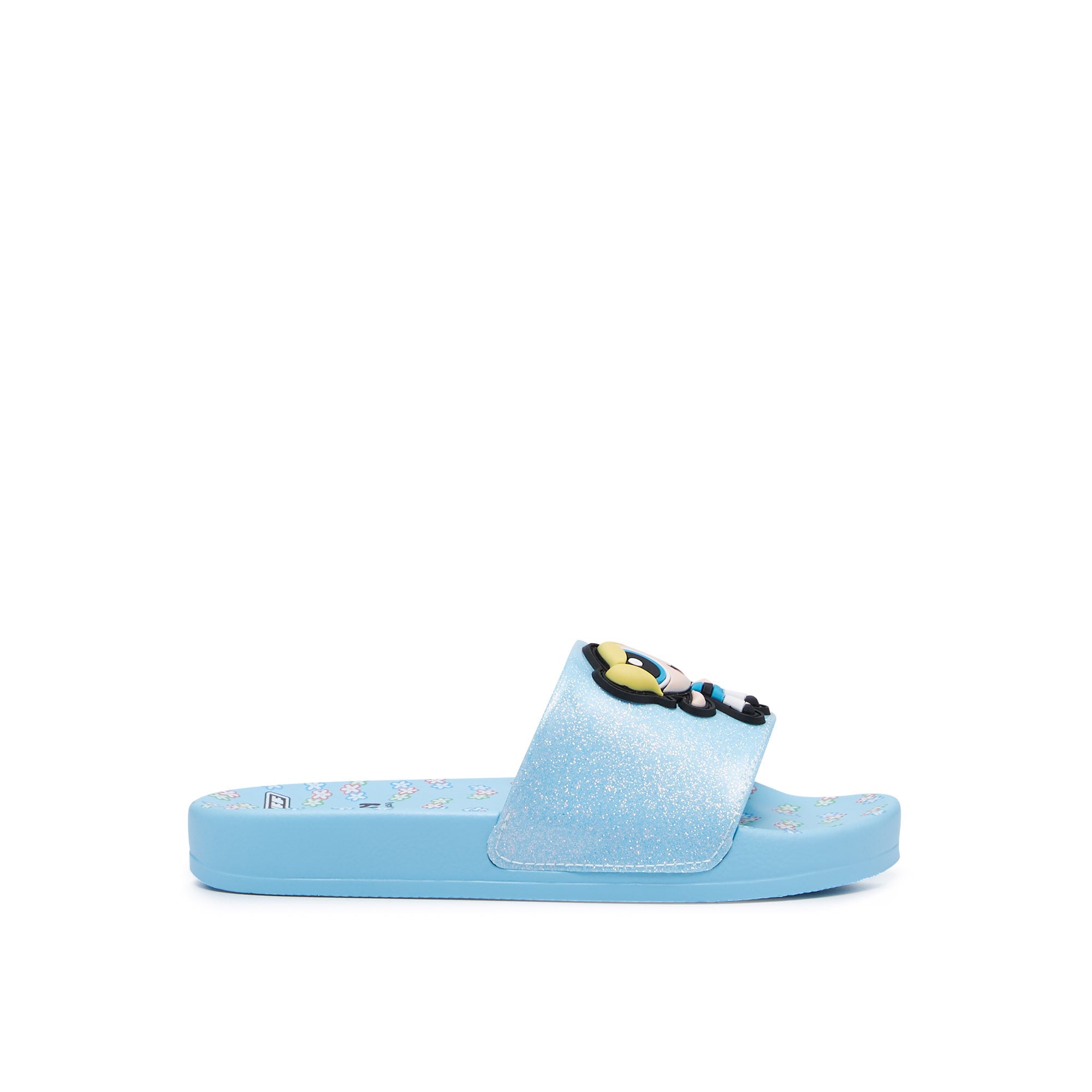 Mini Slide Bubbles Sandals For Mini Girls Light Blue