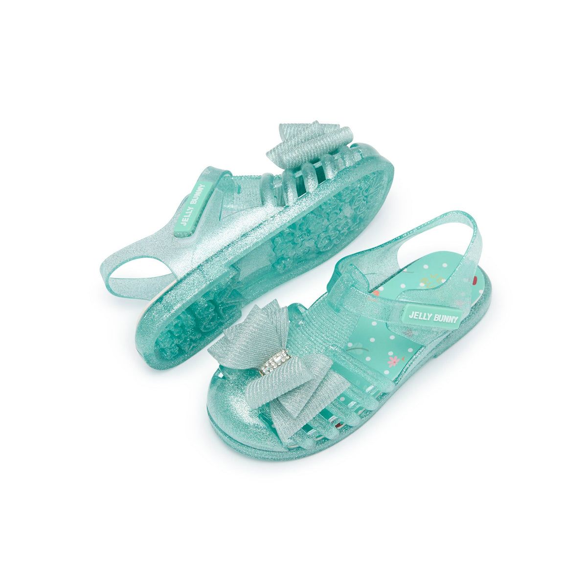 รองเท้าแพลตฟอร์ม สำหรับเด็กผู้หญิง Starfishy Bow Mini Green