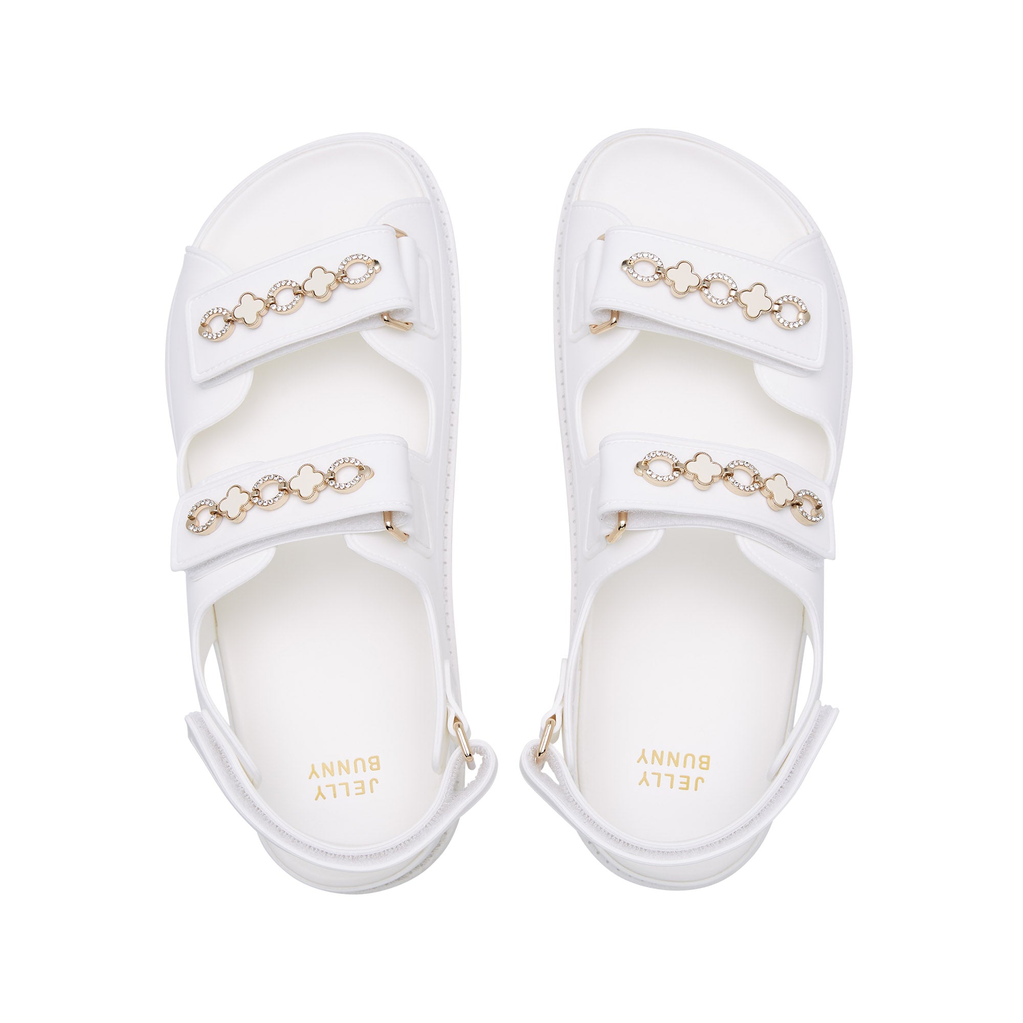 รองเท้าแตะแพลตฟอร์ม Nicole Layla White