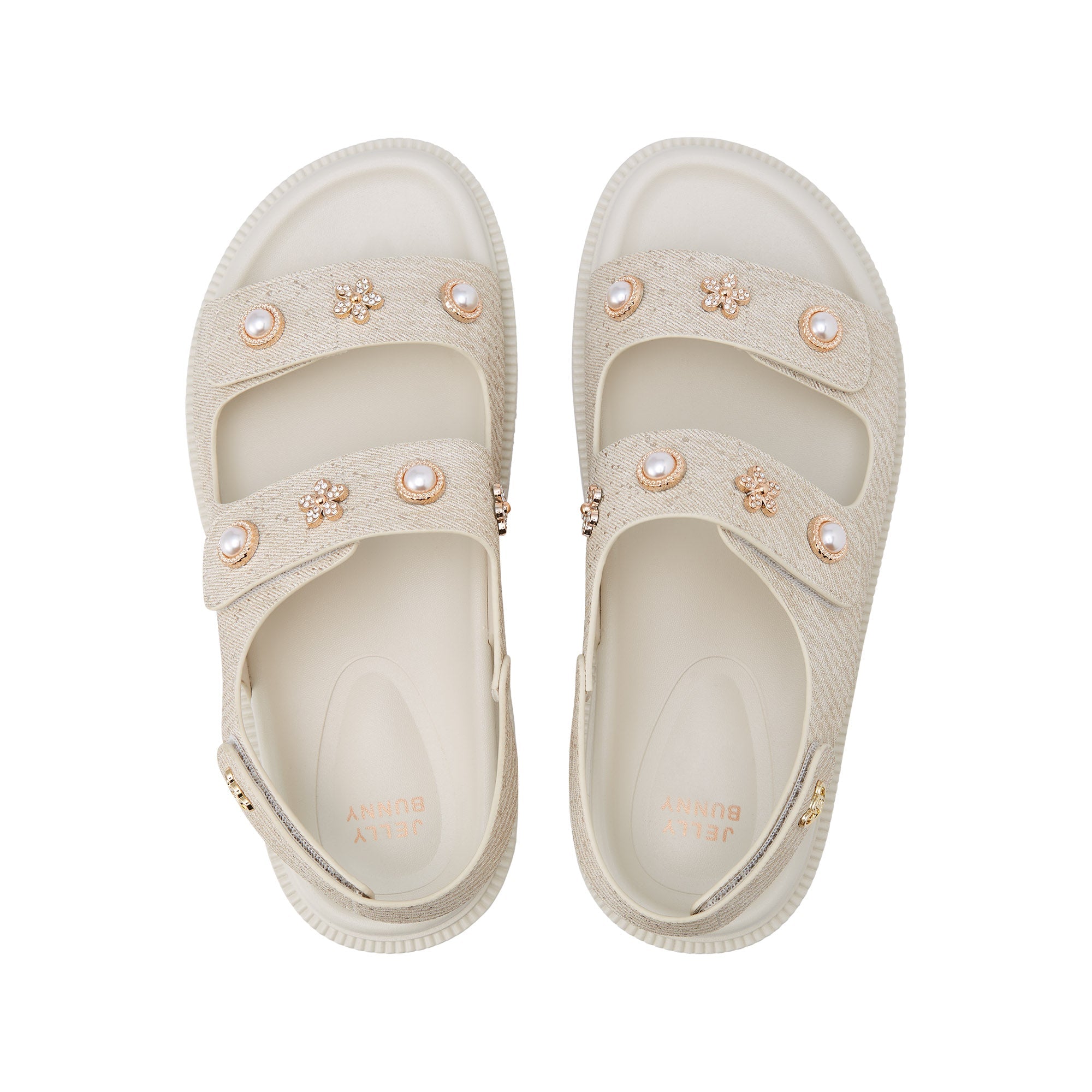 รองเท้าแตะแพลตฟอร์ม Xenovia Beige