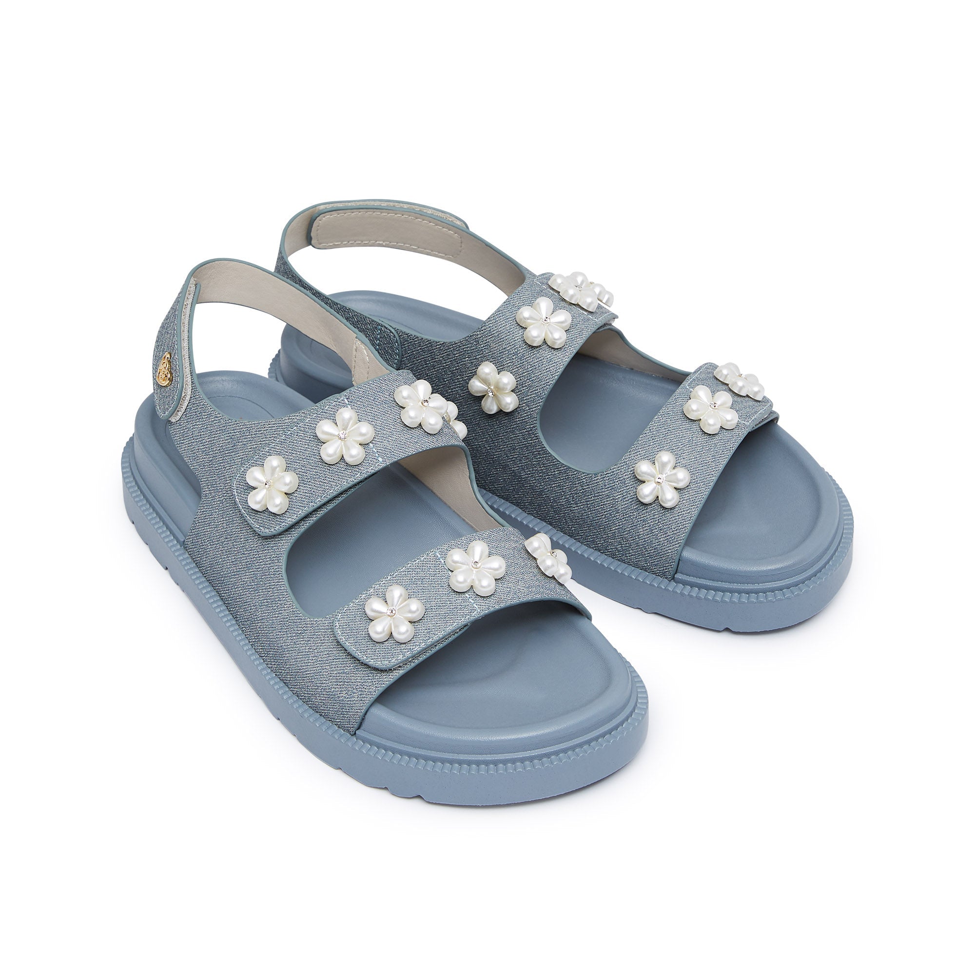 รองเท้าแตะแพลตฟอร์ม Raheli Blue