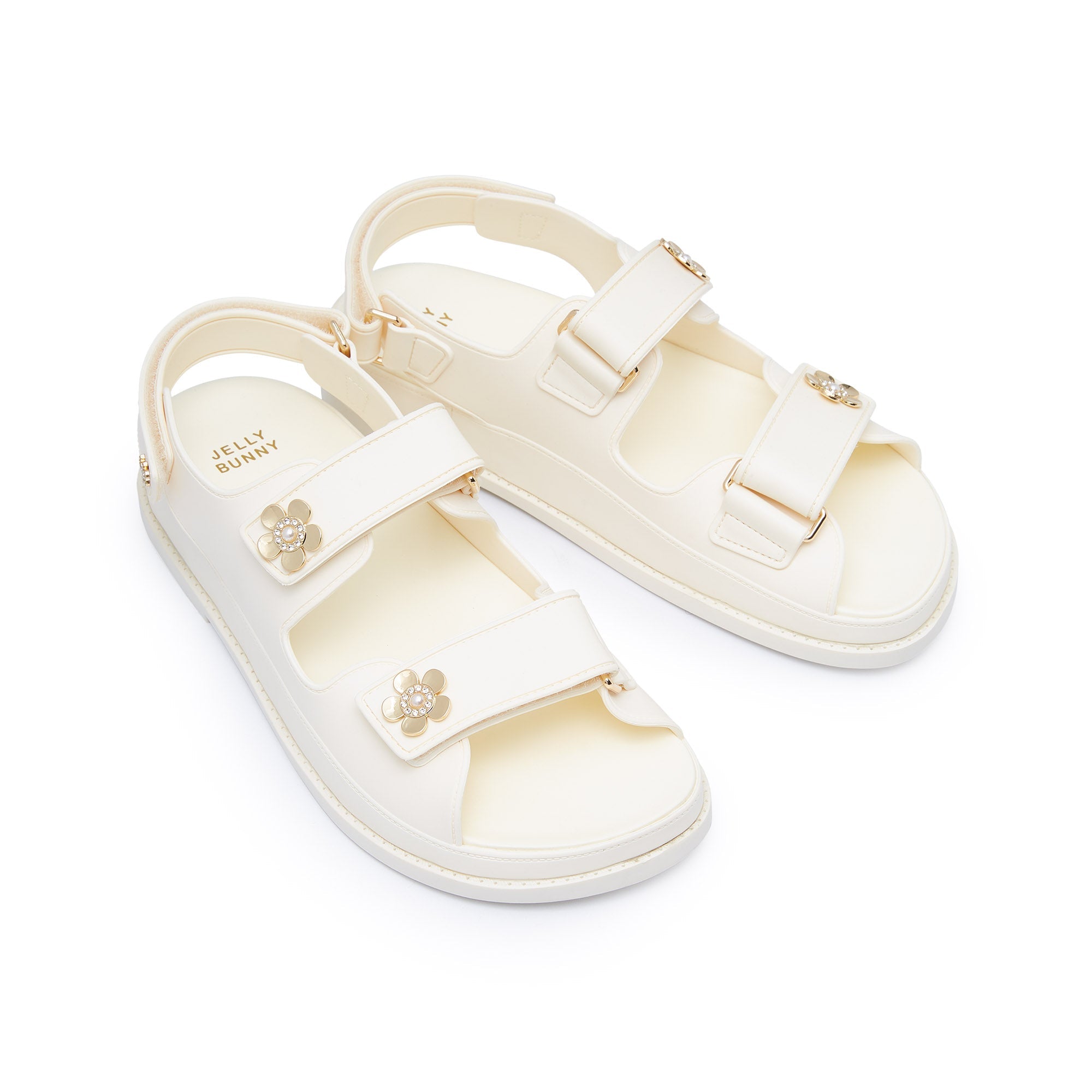 รองเท้าแตะแพลตฟอร์ม Nicole Andrew White