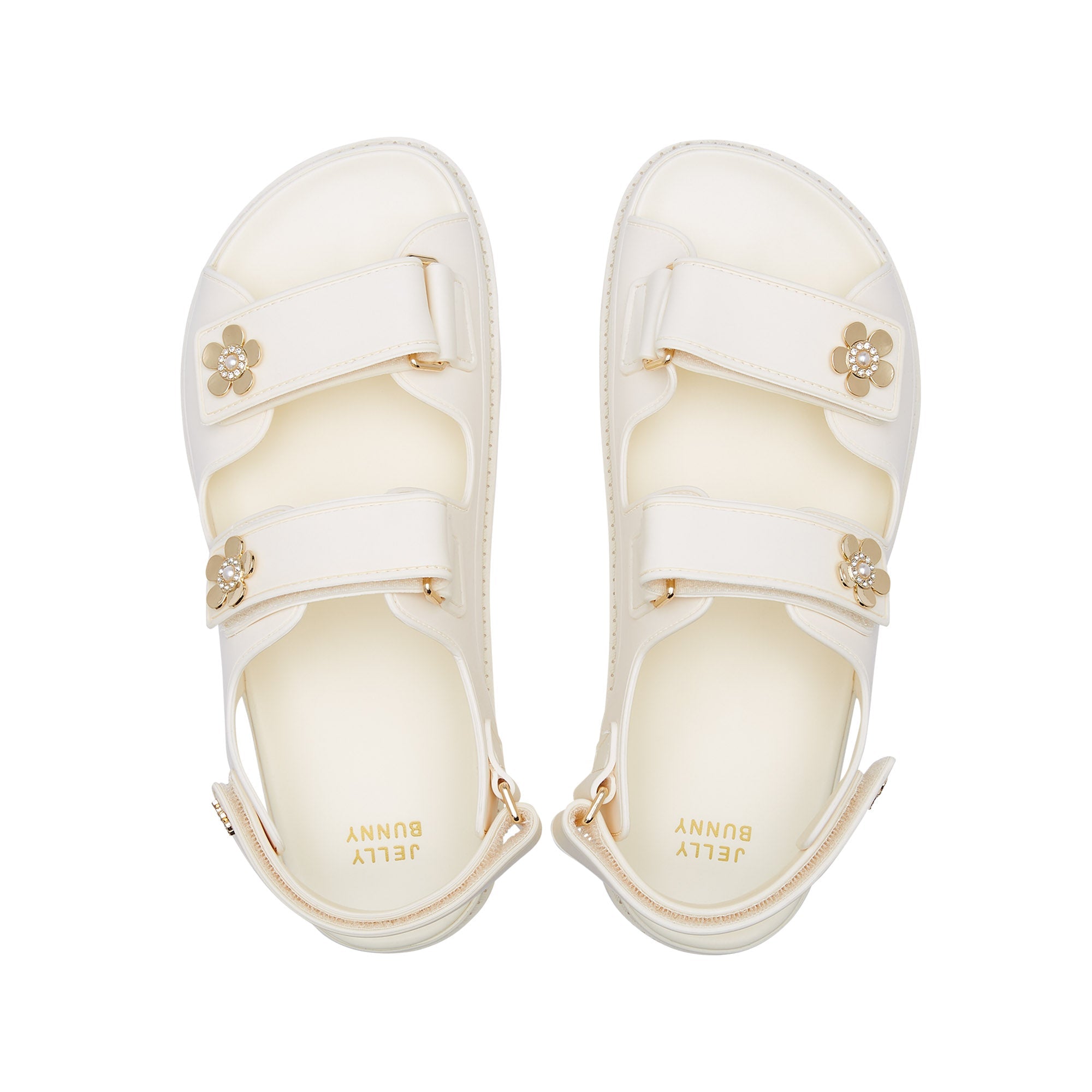 รองเท้าแตะแพลตฟอร์ม Nicole Andrew White