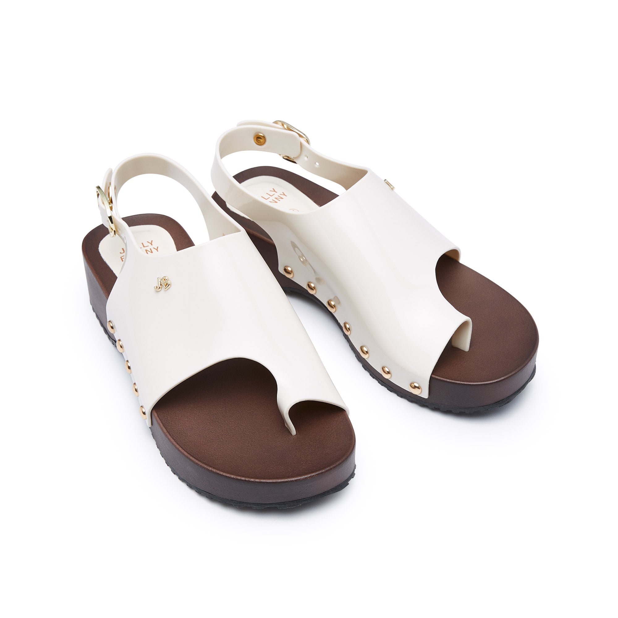 Hodaya Slingback Sandals Ivory