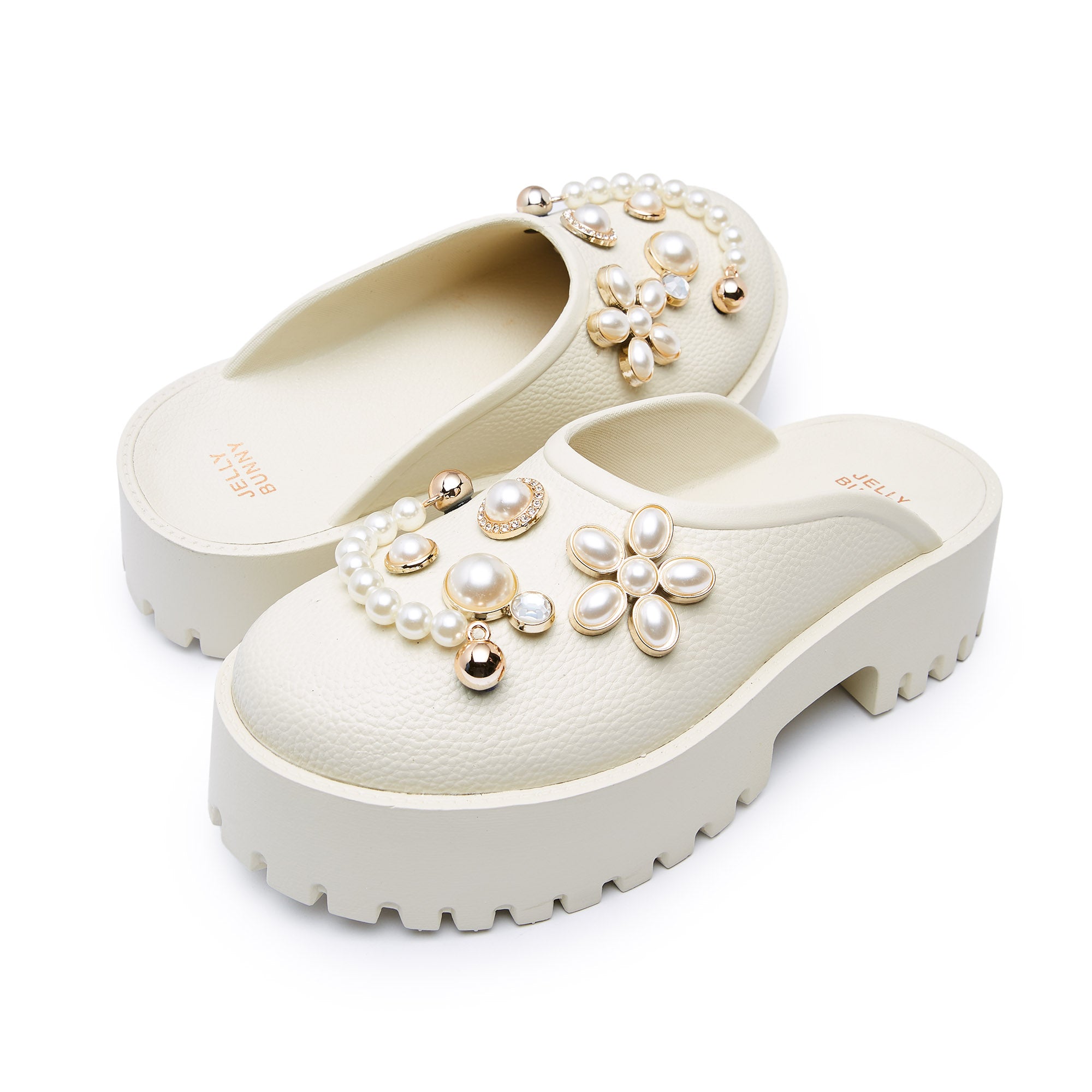 Clara Vyvi Mules Ivory