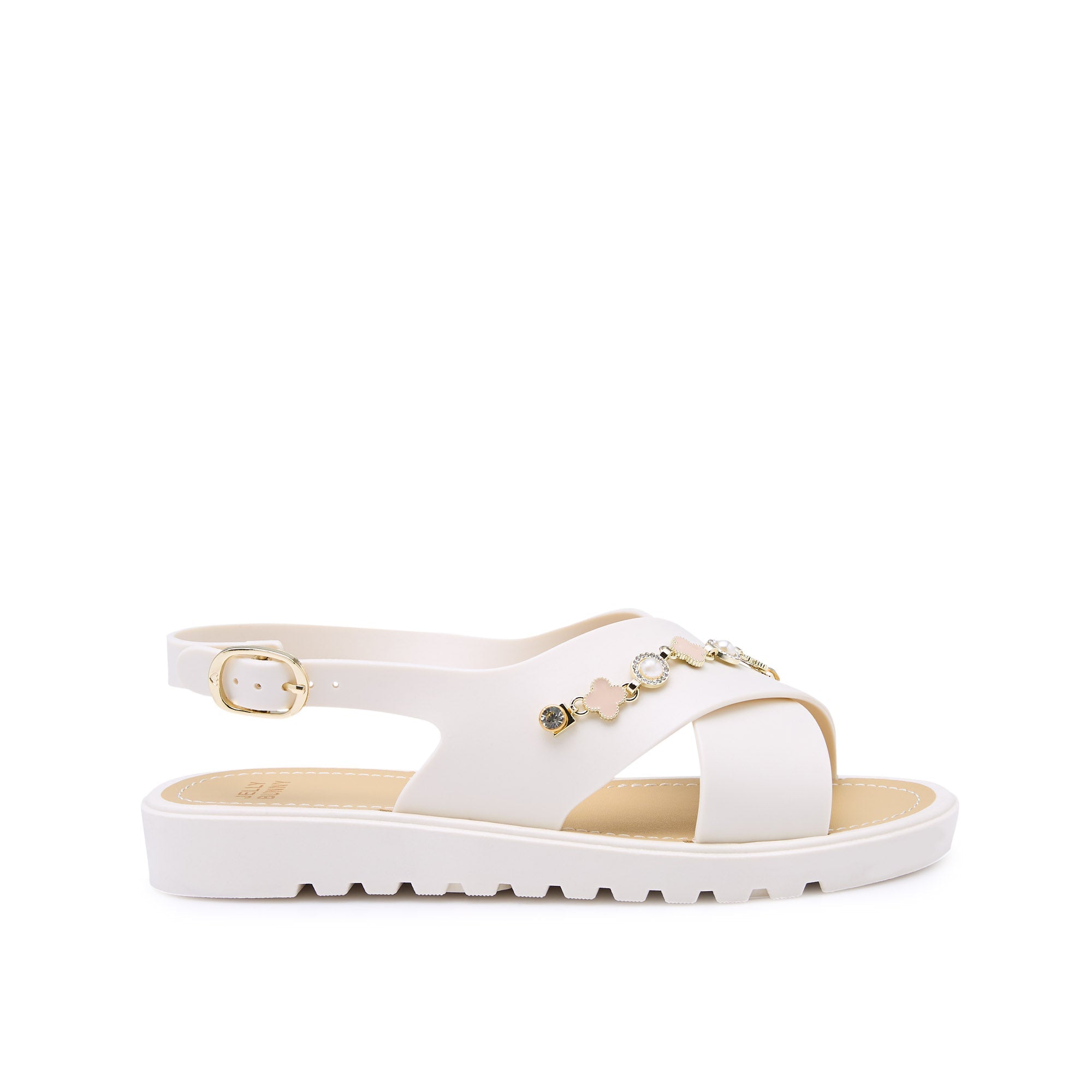 Snug Lauren Slingback Sandals Ivory