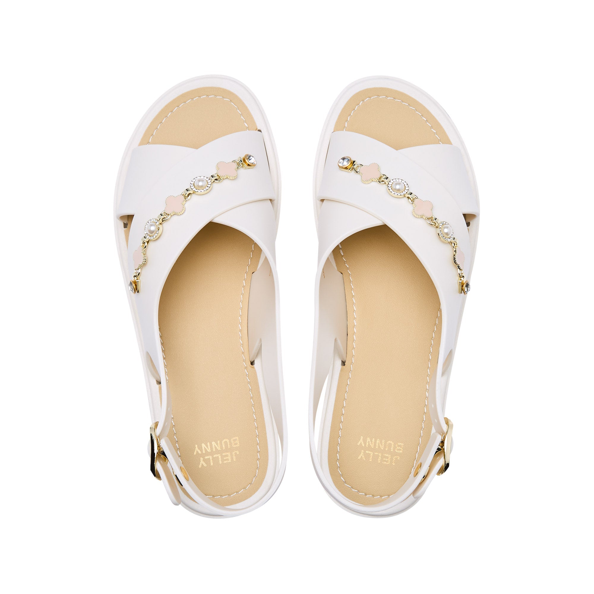 Snug Lauren Slingback Sandals Ivory