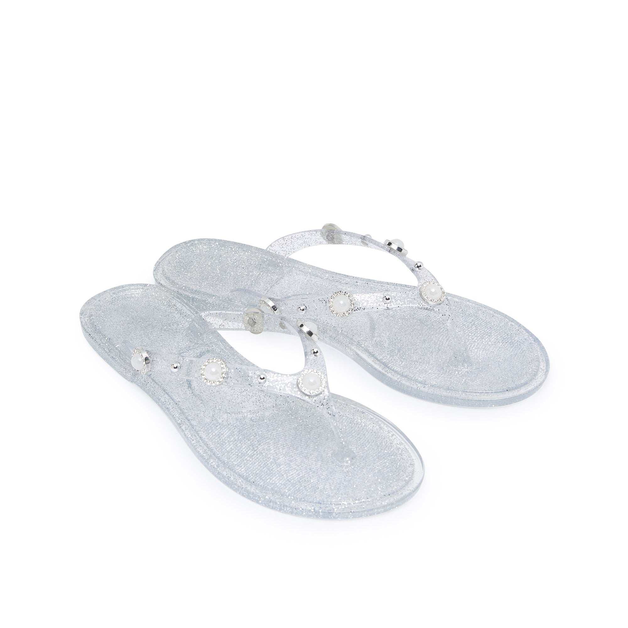 Elena Incana Flip Flops Silver