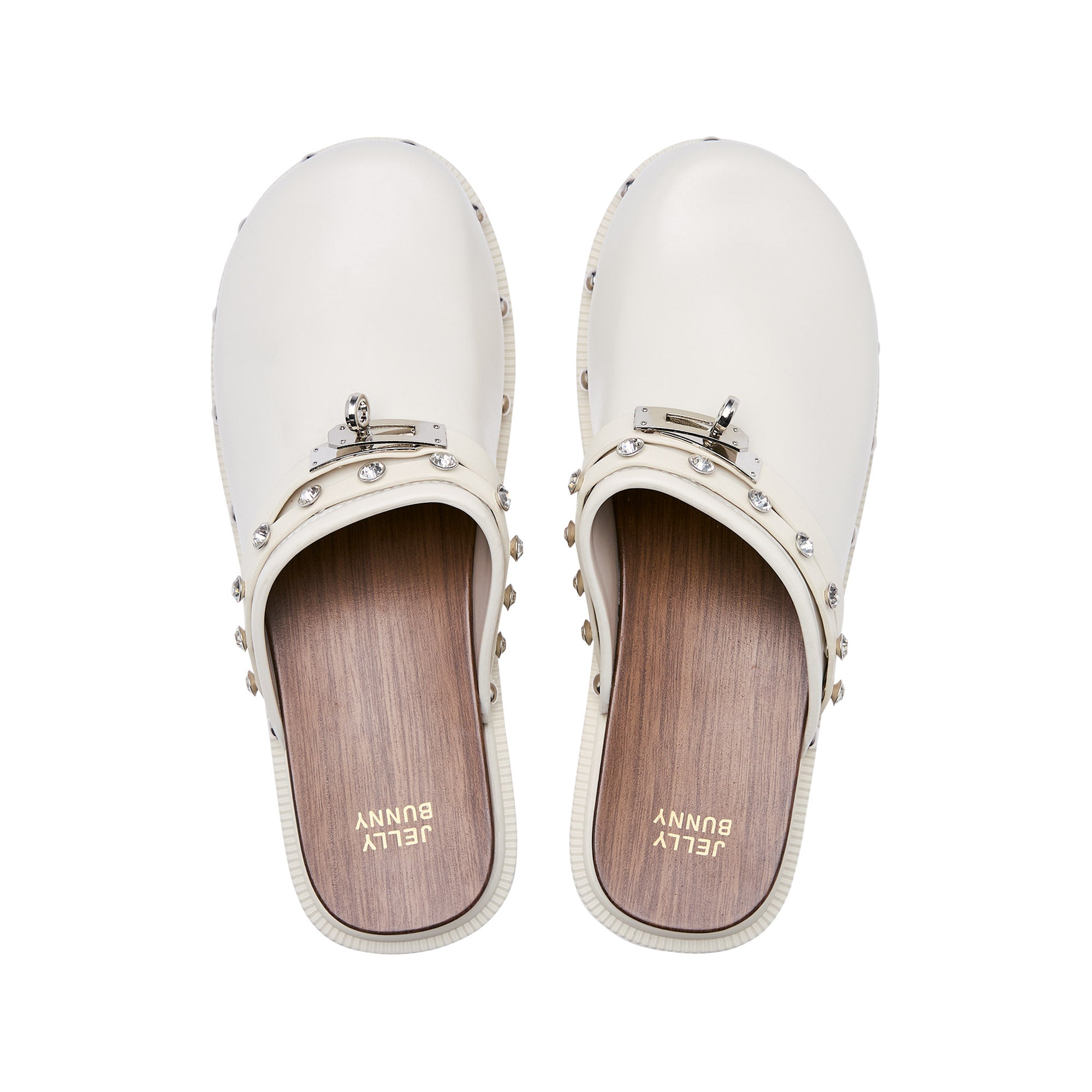 รองเท้าแตะเปิดส้นเท้า Benedetto Jocelyn Ivory