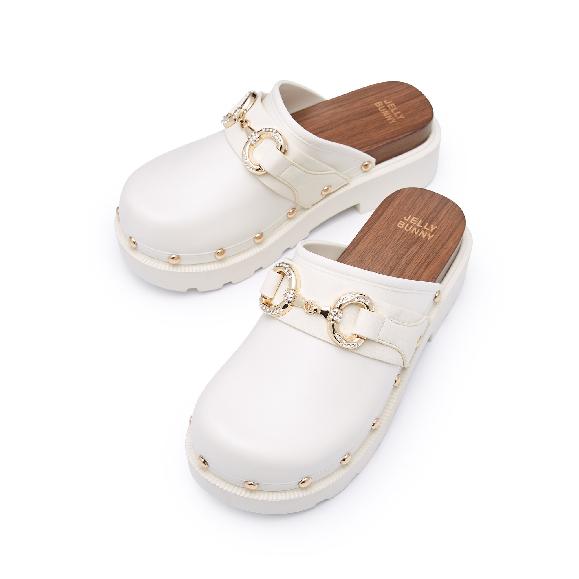 รองเท้าแตะเปิดส้นเท้า Benedetto Adam Ivory