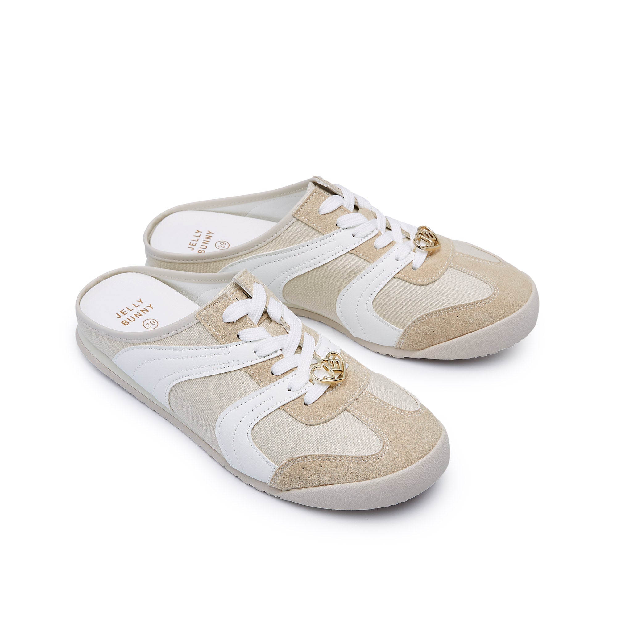 รองเท้าทรงสวมเปิดส้น Gordana Beige