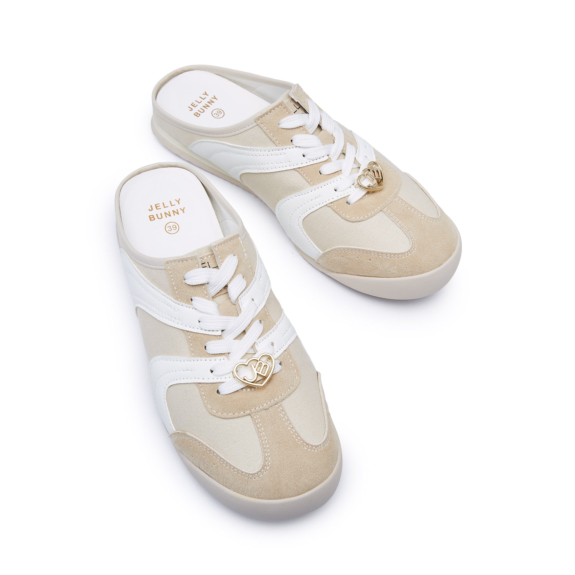 รองเท้าทรงสวมเปิดส้น Gordana Beige