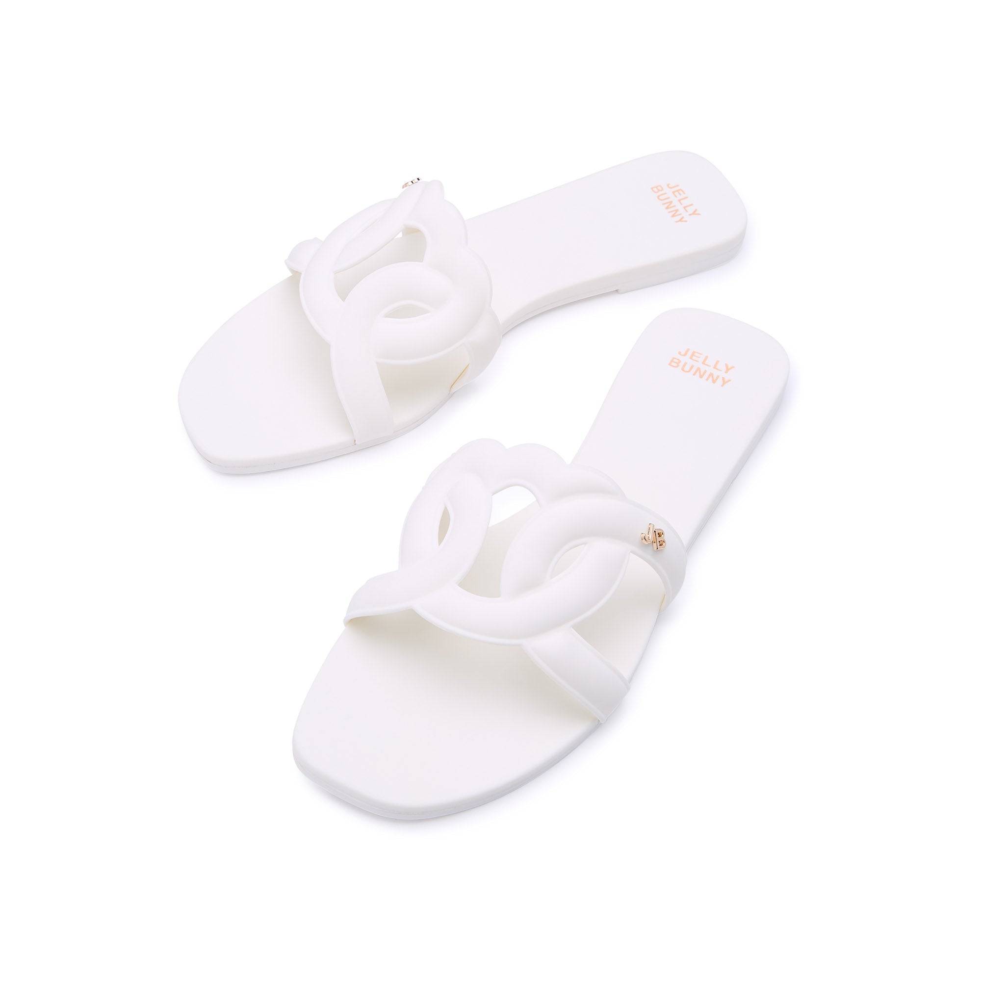 รองเท้าแตะ Glory Plain White