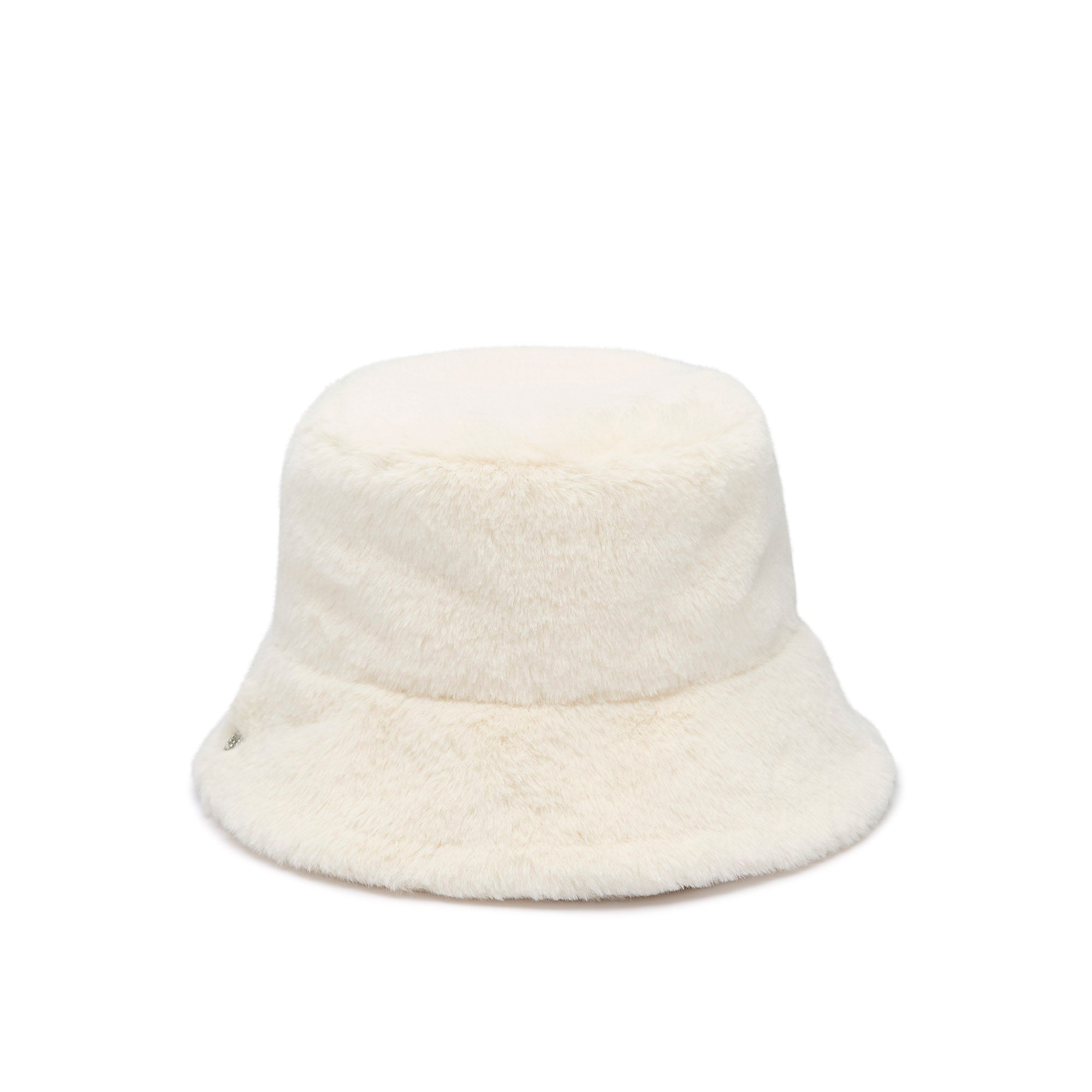 Furry Logo Bucket Hat White