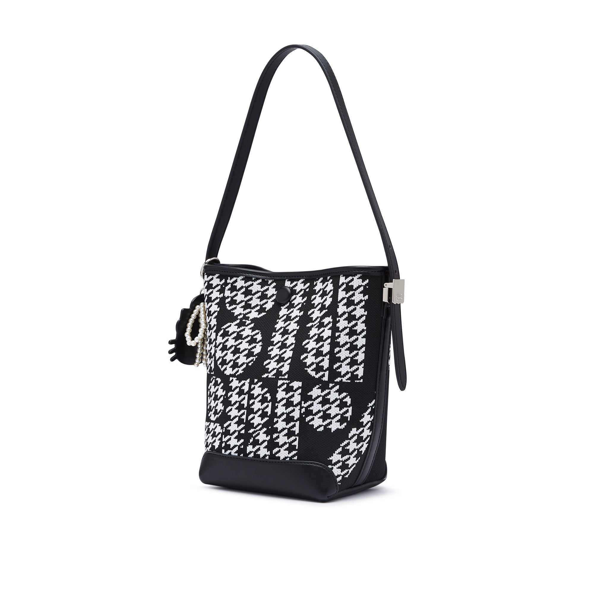 Ronnie Kitty Bucket Bag Black